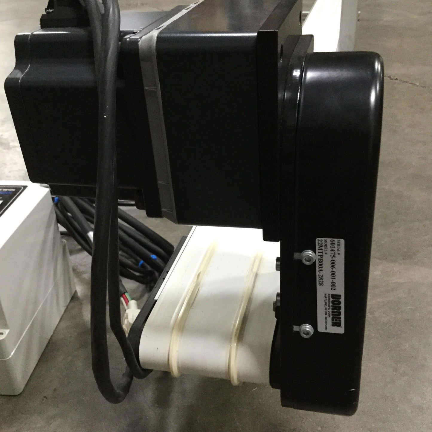 Used Dorner 2200 Series End Drive Belt Conveyor 4" Wide x 130" Long, 50 ft/min