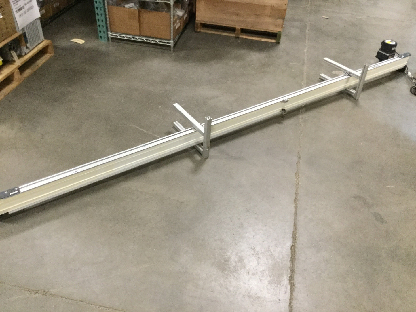 Used Dorner 2200 Series End Drive Belt Conveyor 4" Wide x 130" Long, 50 ft/min