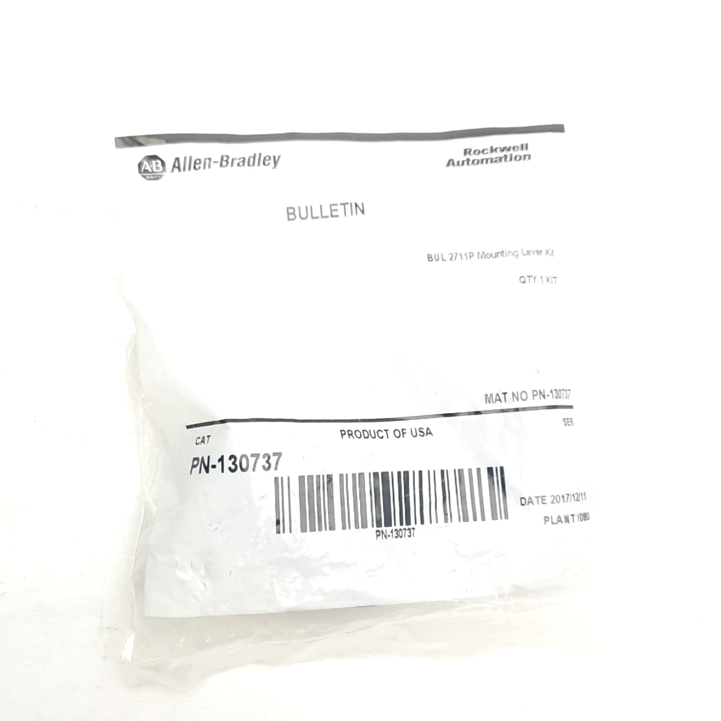 New Allen Bradley 130737 PanelView Mounting Lever Kit, Black, Plastic, 4 Piece