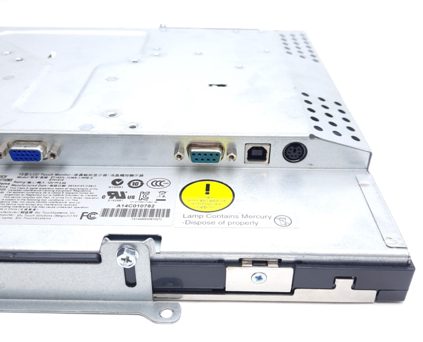 Used Elo ET1537L-7CWA-1-NPB-G Touch Screen Monitor 15in, 1024x768, VGA, 12VDC