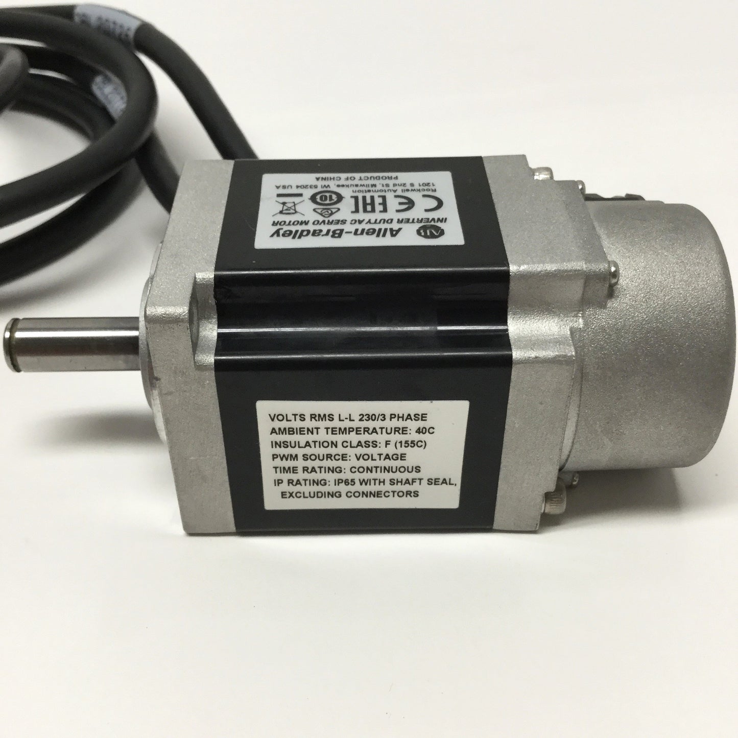 Used Allen-Bradley TLY-A130T-HJ62AA Kinetix Inverter Duty AC Servo Motor, 6000RPM