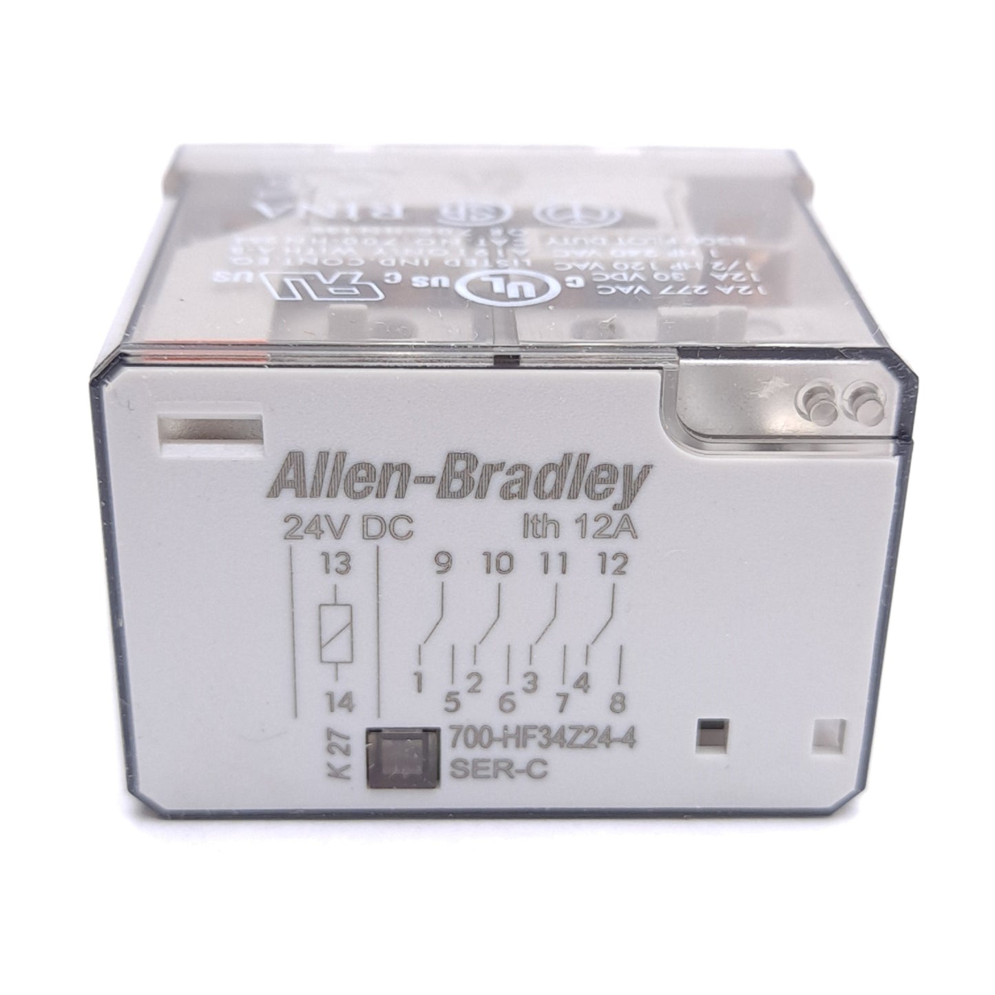 New Allen Bradley 700-HF34Z24-4 Relay, 4PDT, 240VAC 10A Contact, 24VDC Coil