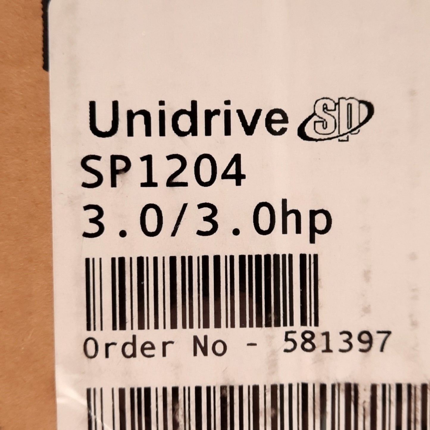 New Emerson SP1204 Unidrive SP AC Inverter, 3PH 200-240VAC 15.4A Input, 3.0kW/3.0HP