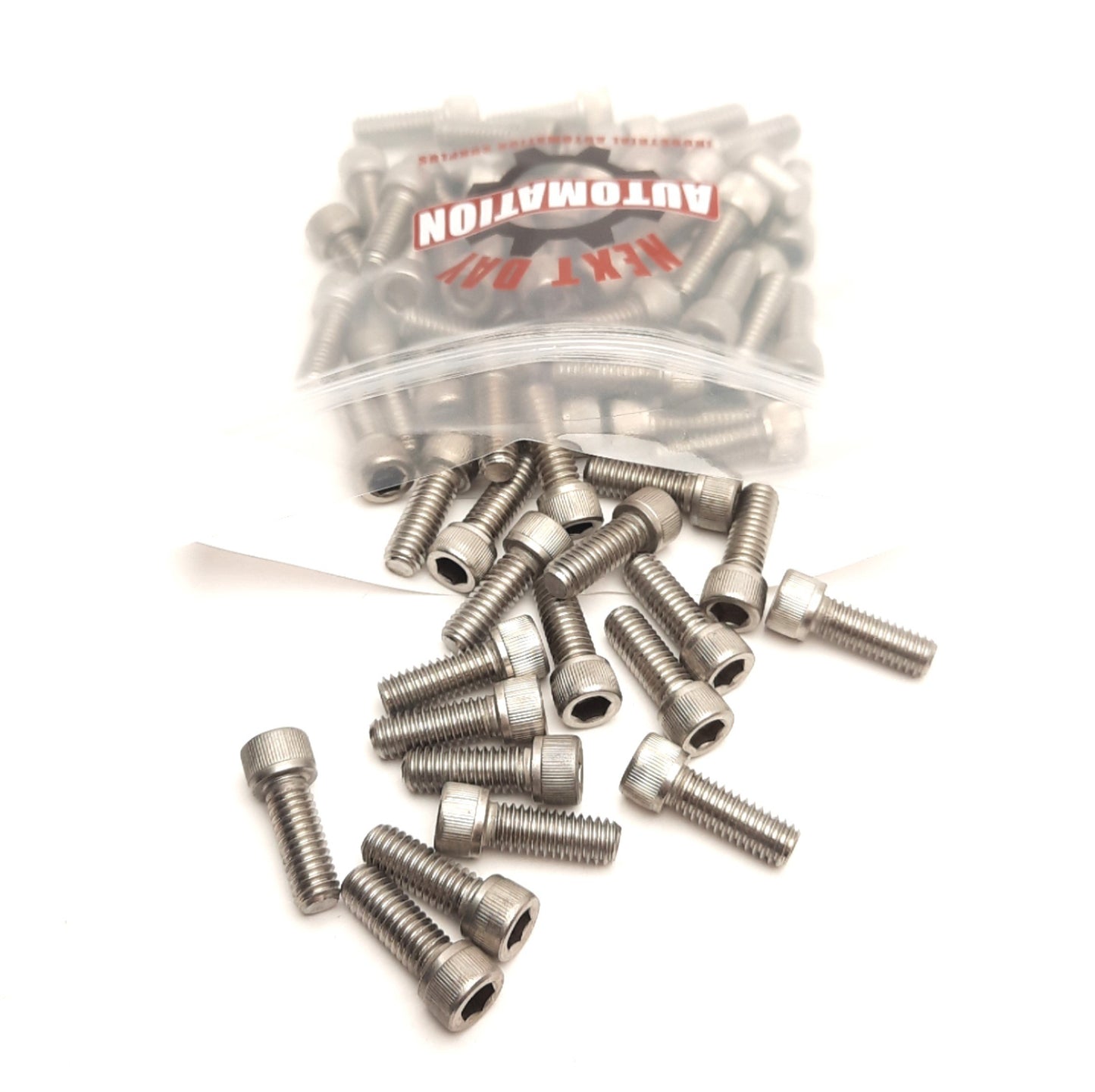 Used Lot of 65 80/20 3619 Socket Head Capped Screws 5/16-18 x 0.875", Stainless Steel