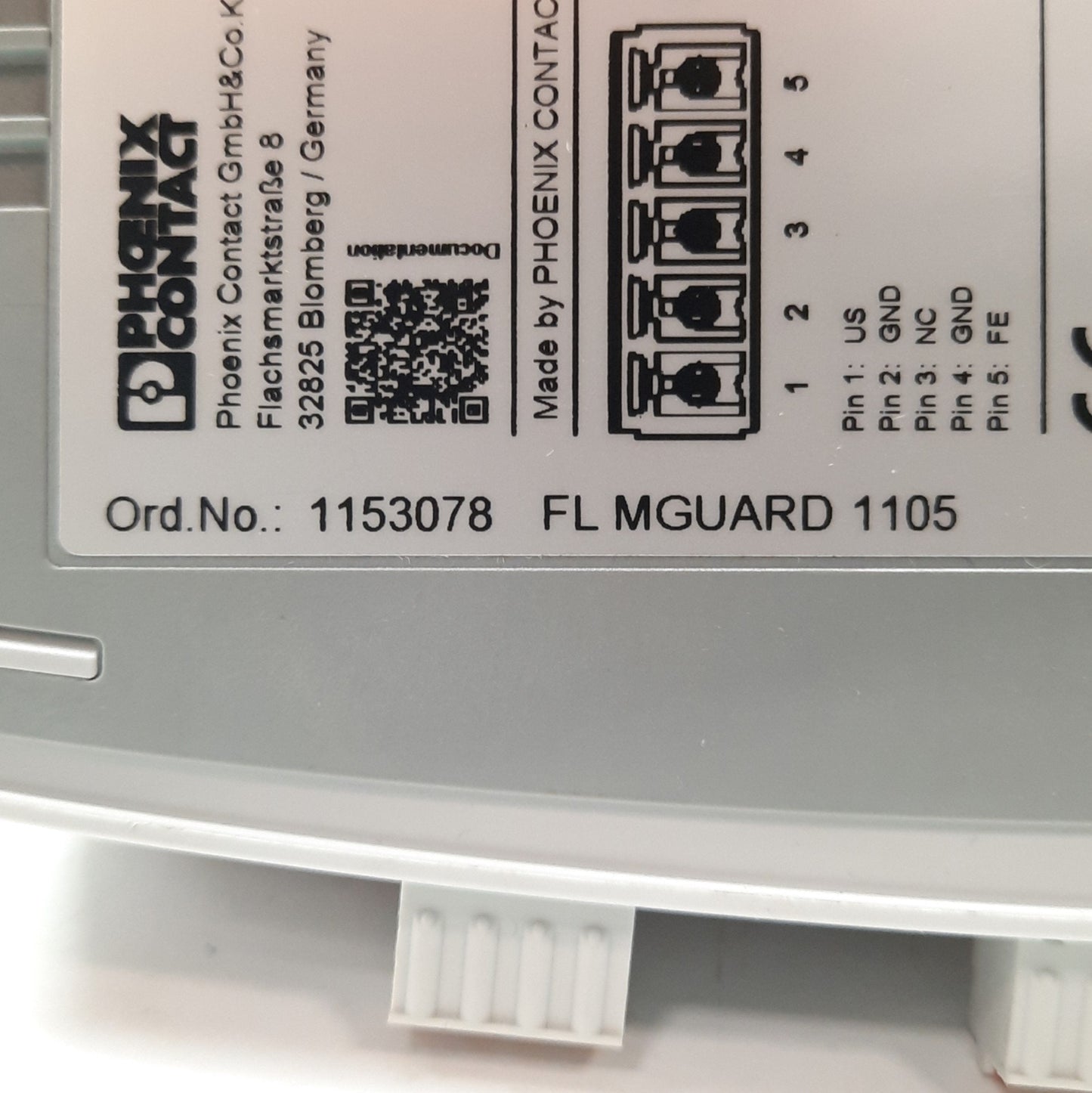 Used Phoenix Contact FL MGUARD 1105 NAT Firewall/Switch, 5x GbE Ports, 24VDC, DIN