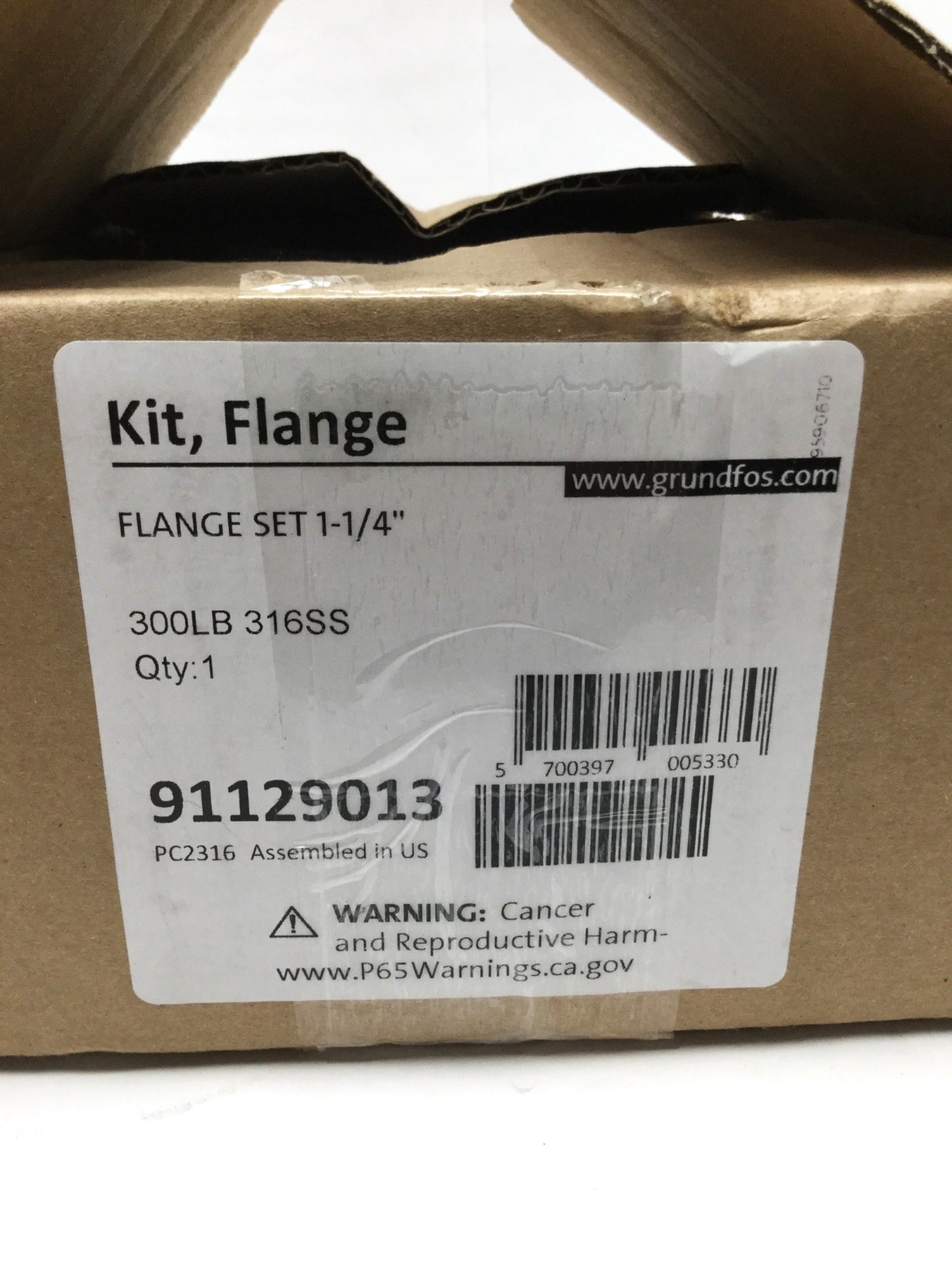 New – Open box Grundfos 91129013 Stainless Steel 316 Threaded Flange Kit, 1-1/4" NPT, 300lb