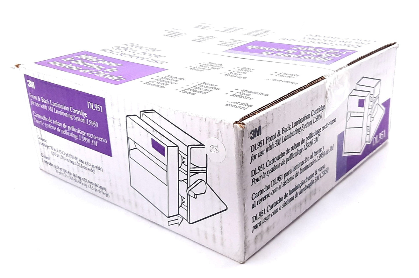 New 3M DL951 Scotch Dual Polyethylene Laminate Refill Cartridge 100ft 8.5"