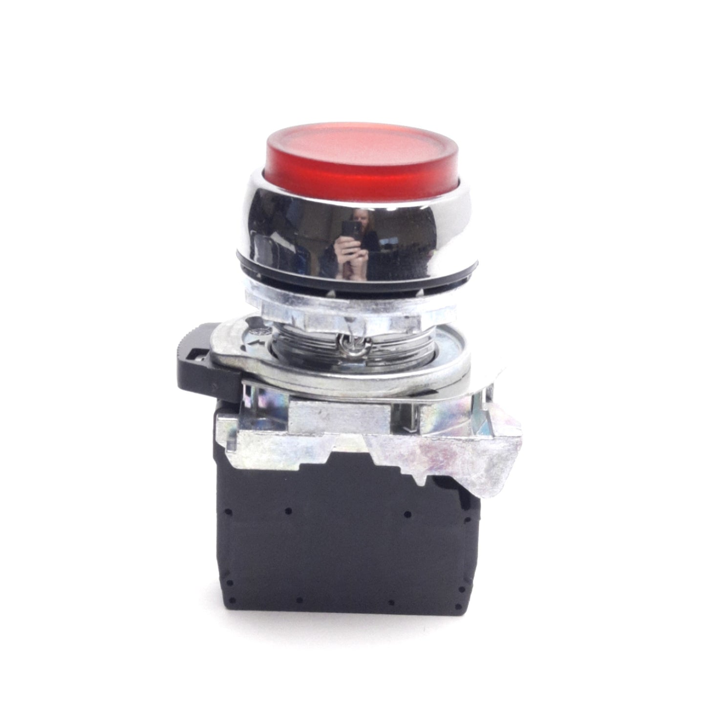 Used Sprecher+Schuh D7M-LE4MN5R Illuminated Push Button & LED Block, Red, 22mm