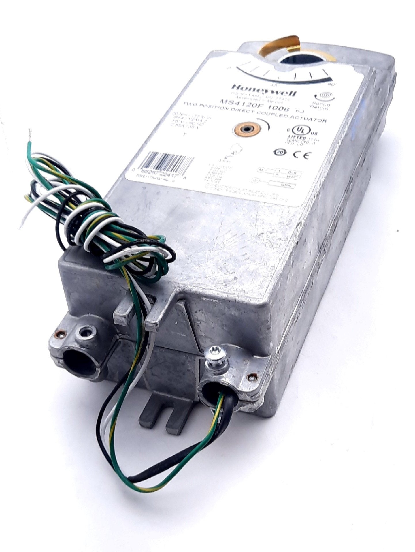 Used Honeywell MS4120F1006 Two Position Damper Actuator w/Spring Return SPST