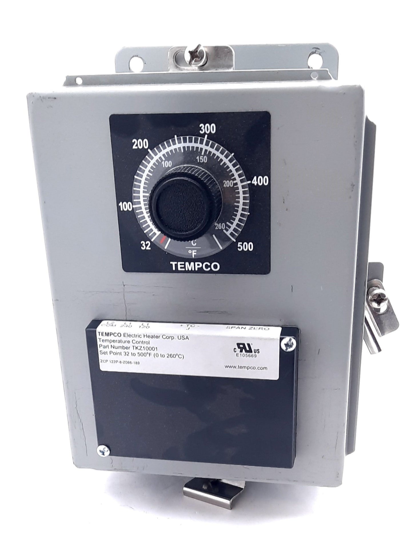 Used Tempco TKZ10001 Encapsulated Temperature Controller 120/240VAC 30A SPST