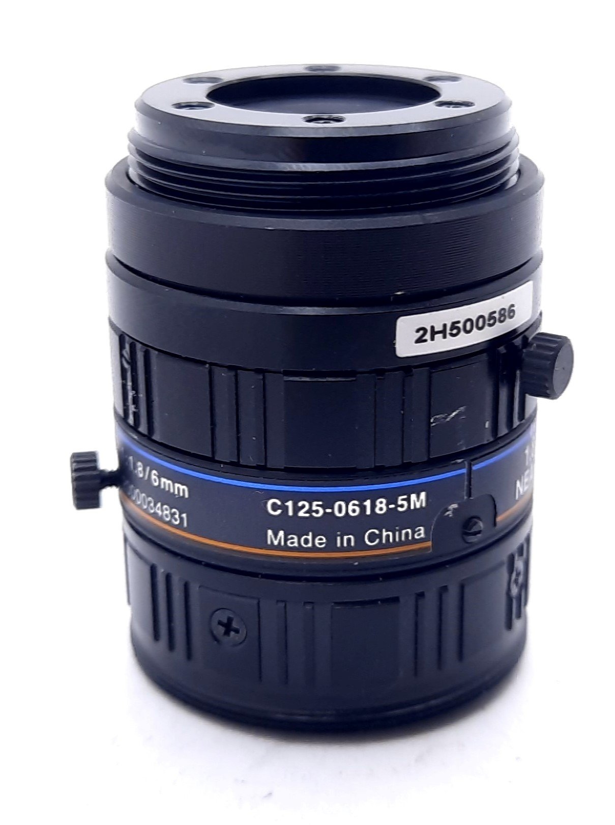 Used Basler C125-0618-5M C Mount Lens 6mm, F1.8-F22, 7.3mm, 0.5m