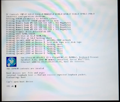 Used Sun Microsystems Ultra 60 2360 Workstation 2x 360MHz CPU 2GB RAM w/Creator3D