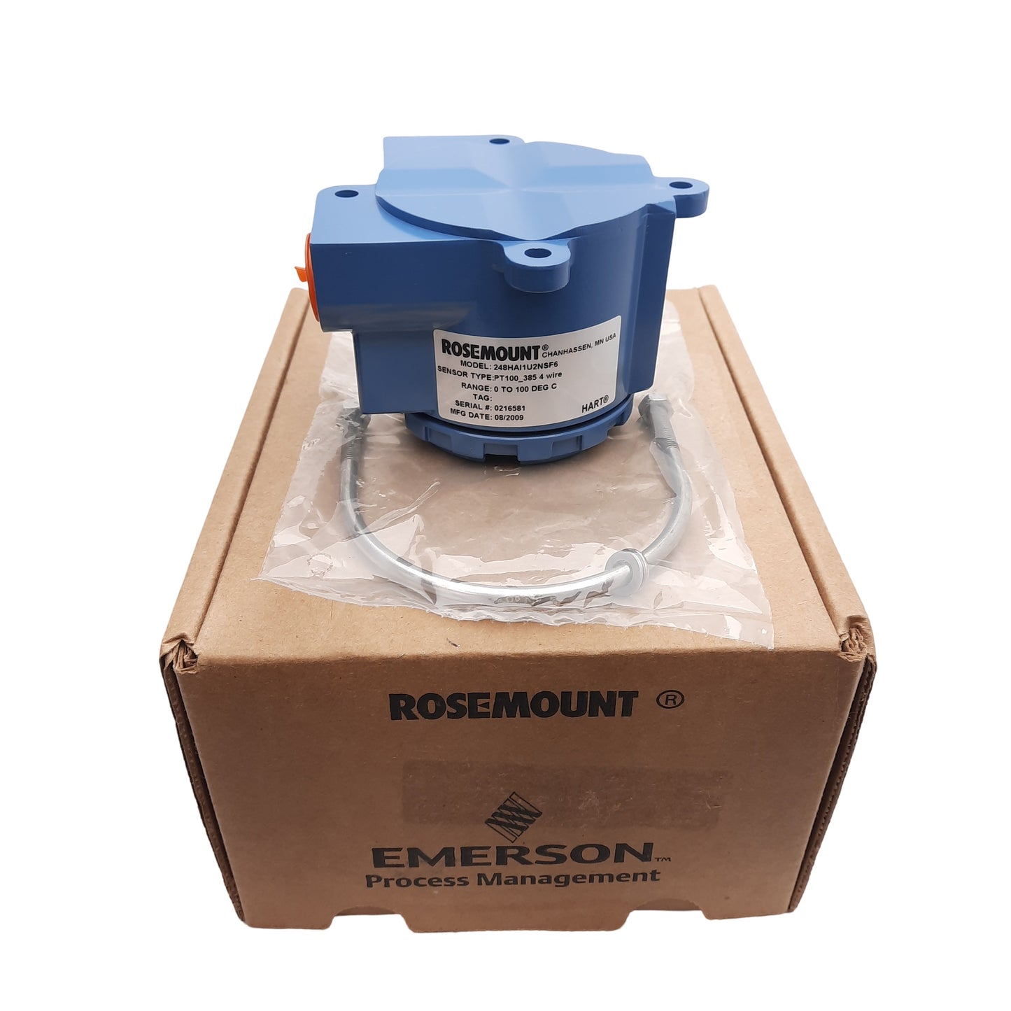 New Emerson 248HAI1U2NSF6 Rosemount 248 Temperature Transmitter, 4-20mA Out, DIN B
