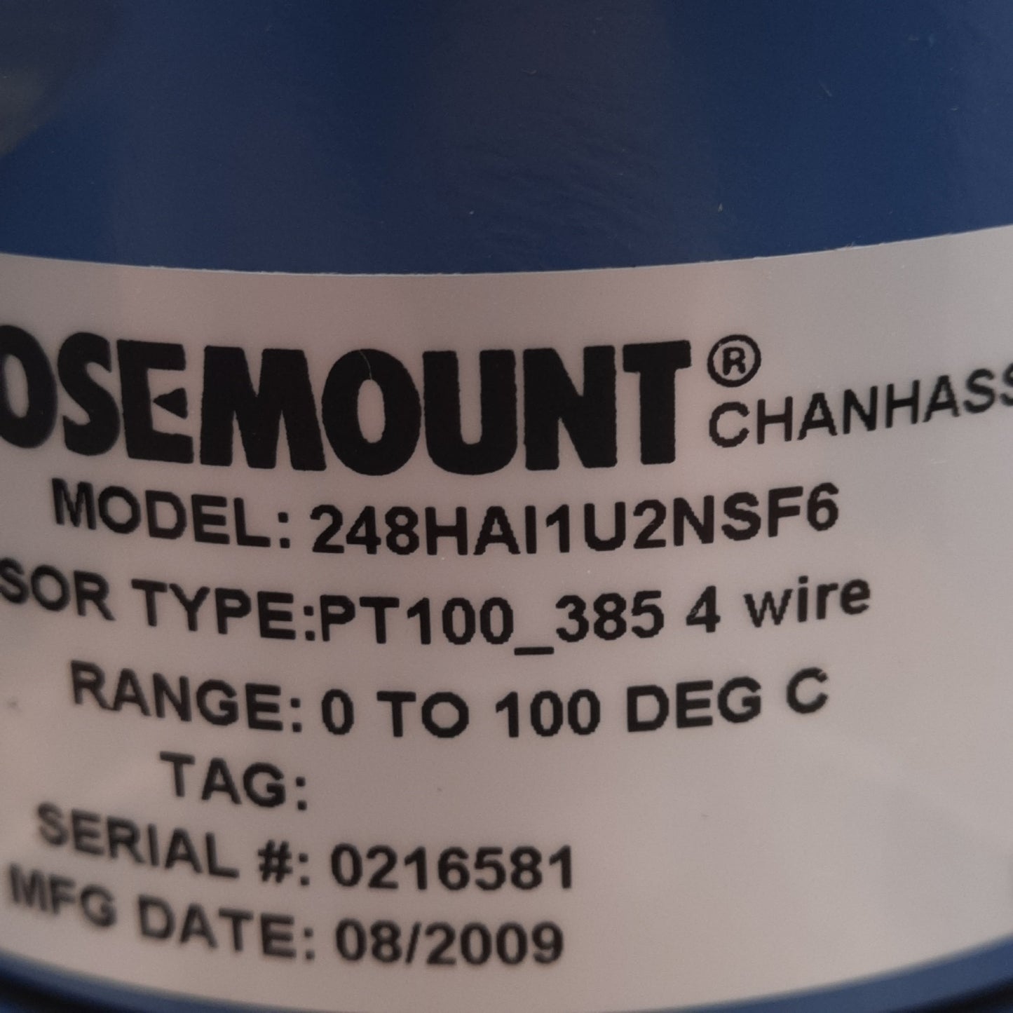 New Emerson 248HAI1U2NSF6 Rosemount 248 Temperature Transmitter, 4-20mA Out, DIN B