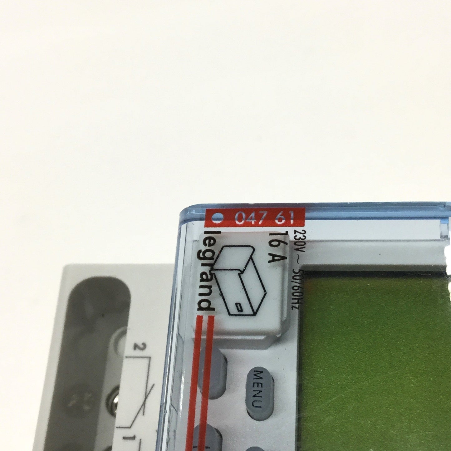 Used Legrand 047 61 AlphaRex D21 Programmable Digital Timer Switch 230VAC, 1-CH, 16A