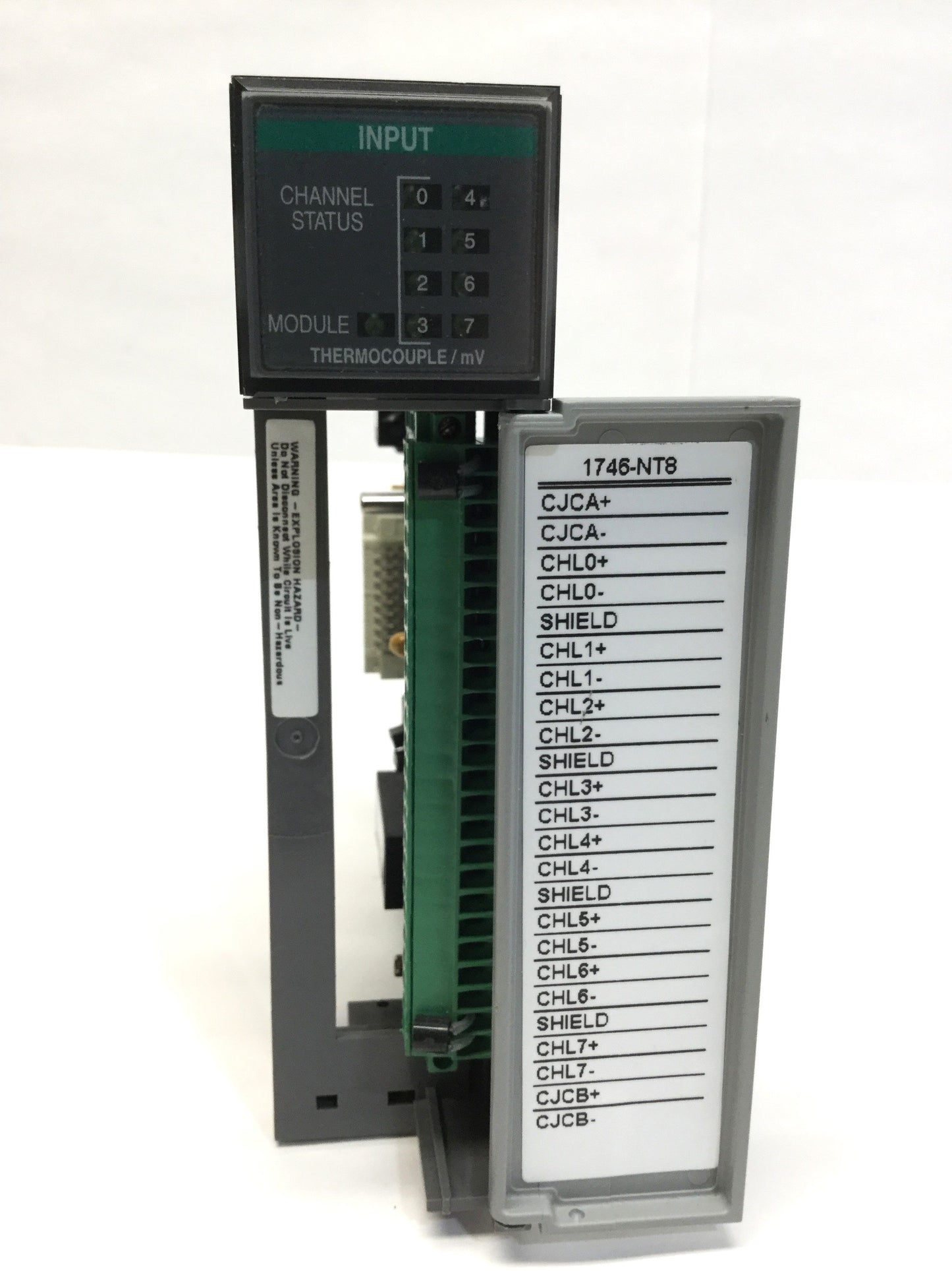 Used Allen Bradley 1746-NT8 SLC 500 Thermocouple / mV Analog Input Module, 8-Channel