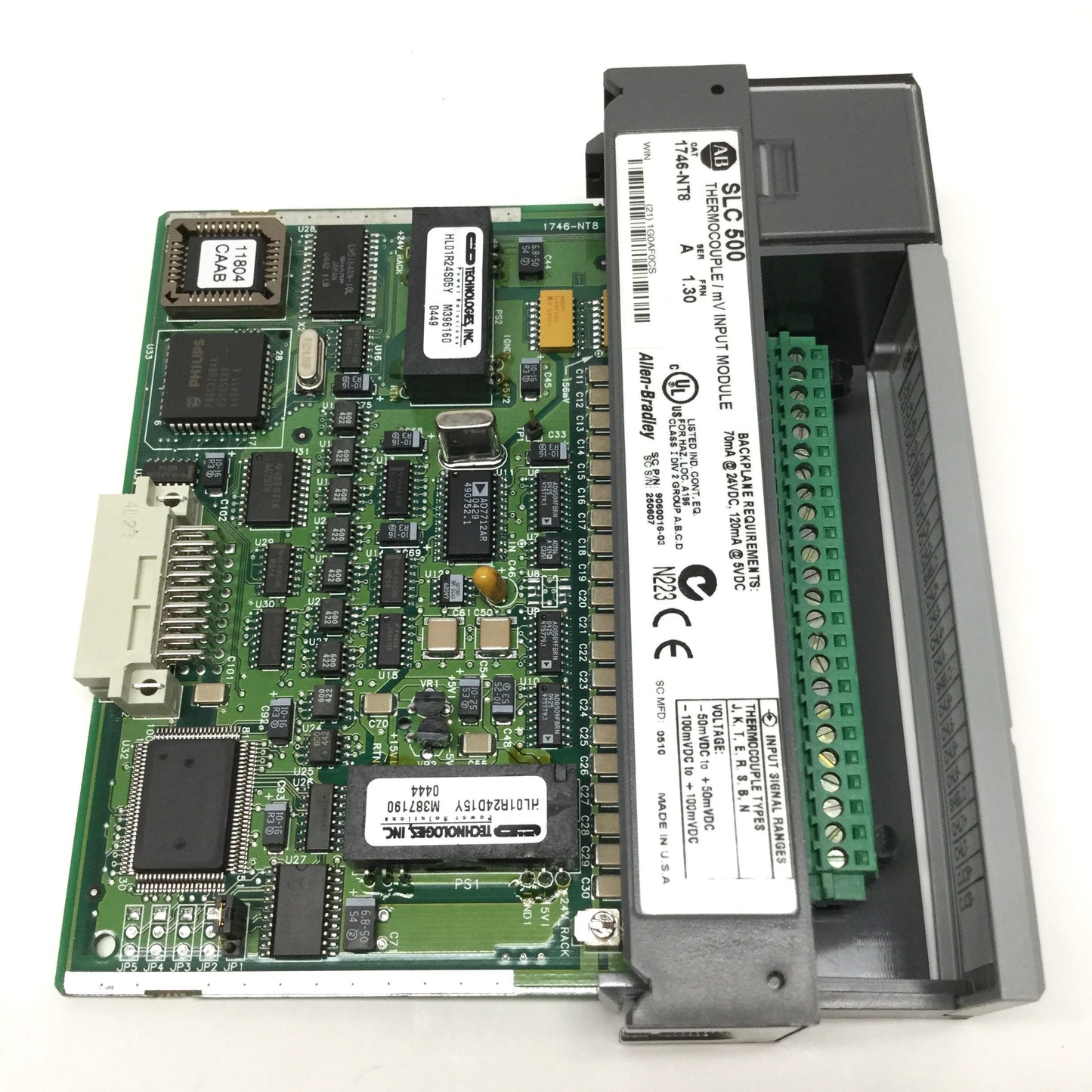 Used Allen Bradley 1746-NT8 SLC 500 Thermocouple / mV Analog Input Module, 8-Channel