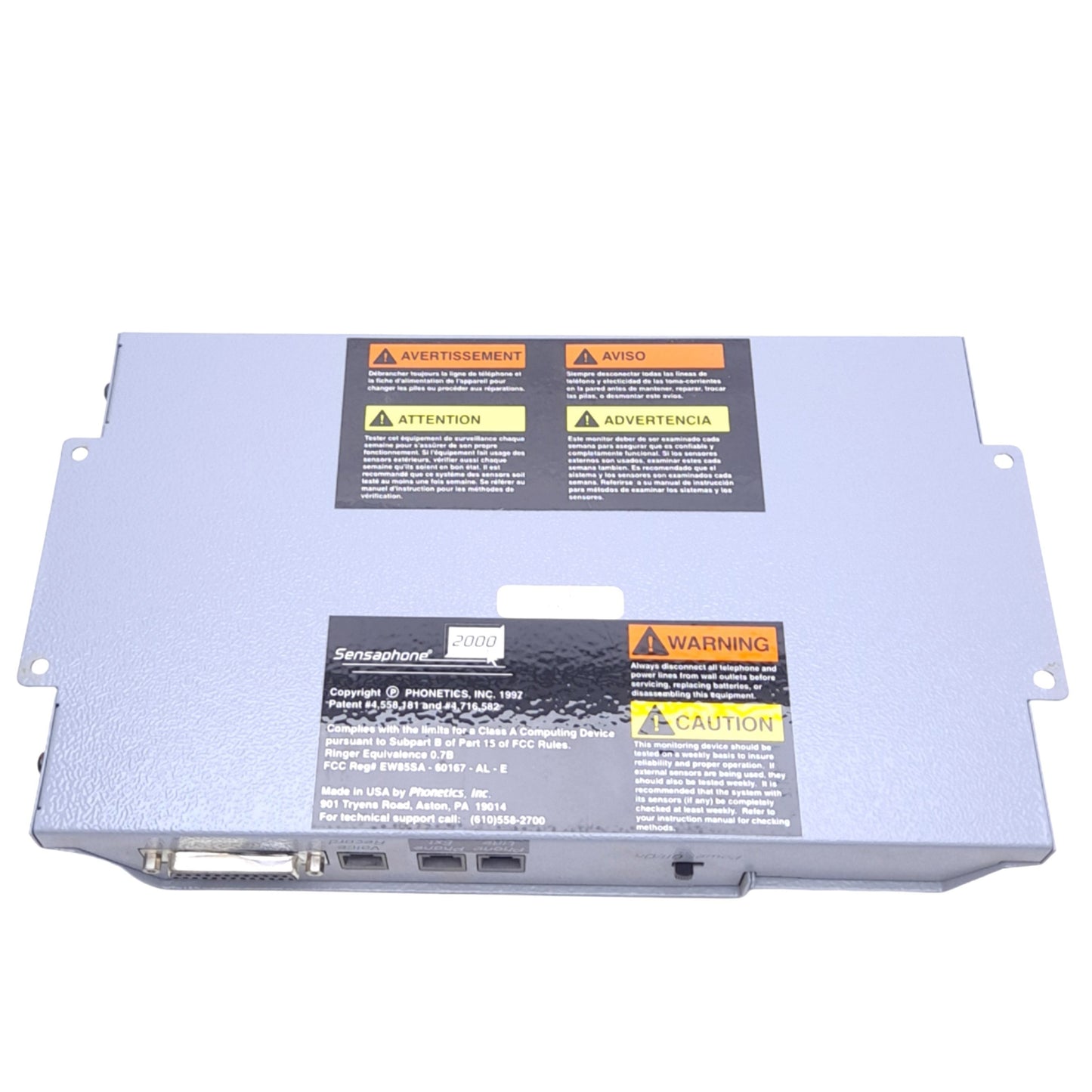 Used Phonetics Inc. SPI FGD-2000 Sensaphone 2000 Remote Monitoring & Control System