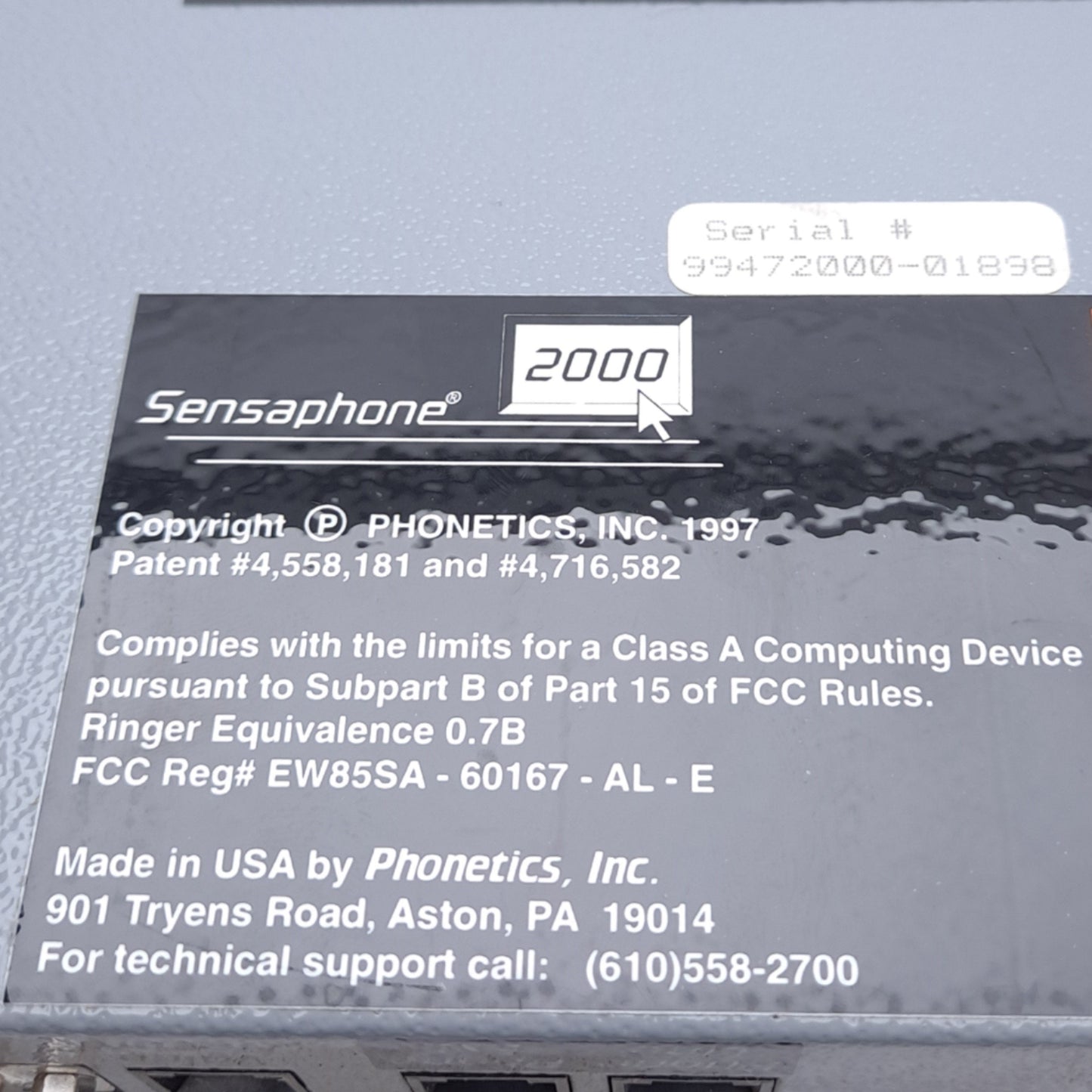 Used Phonetics Inc. SPI FGD-2000 Sensaphone 2000 Remote Monitoring & Control System