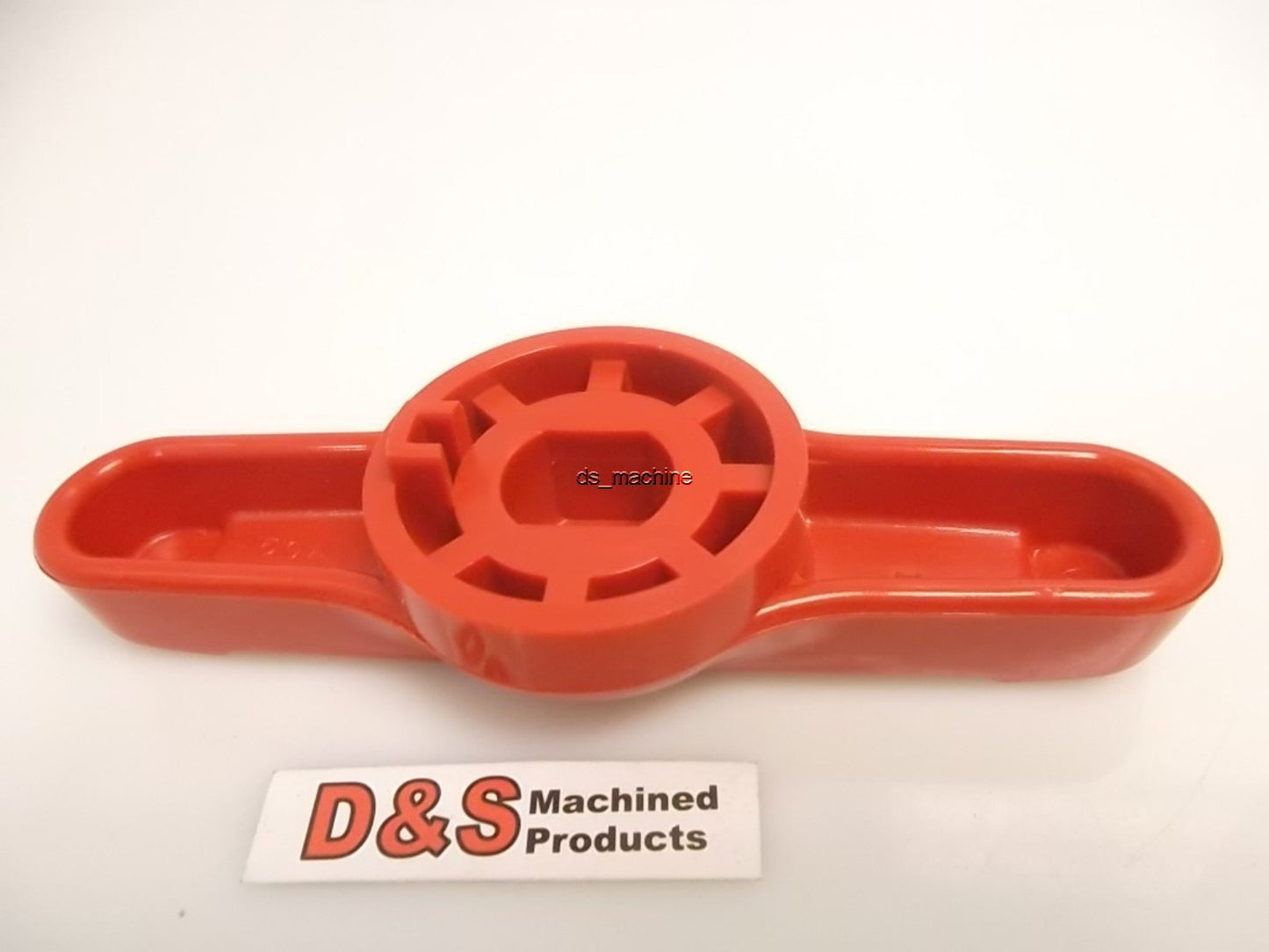 Used Asahi AV Valve Handle, For 2" Ball Valve, 6.25" Wide, 0.7" x 0.9" Oval Bore