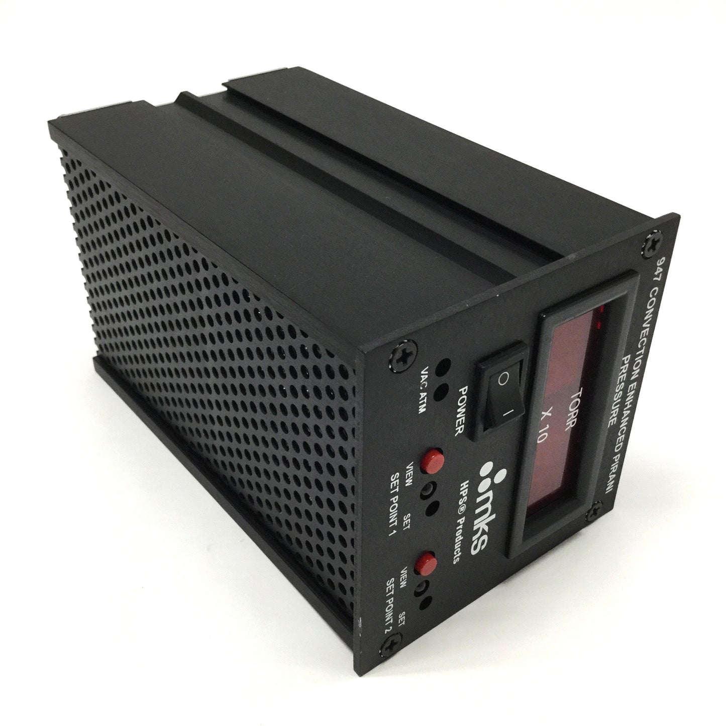 Used MKS 947-A-120-TR Convection Enhanced Pirani Vacuum Sensor Controller 90-130VAC