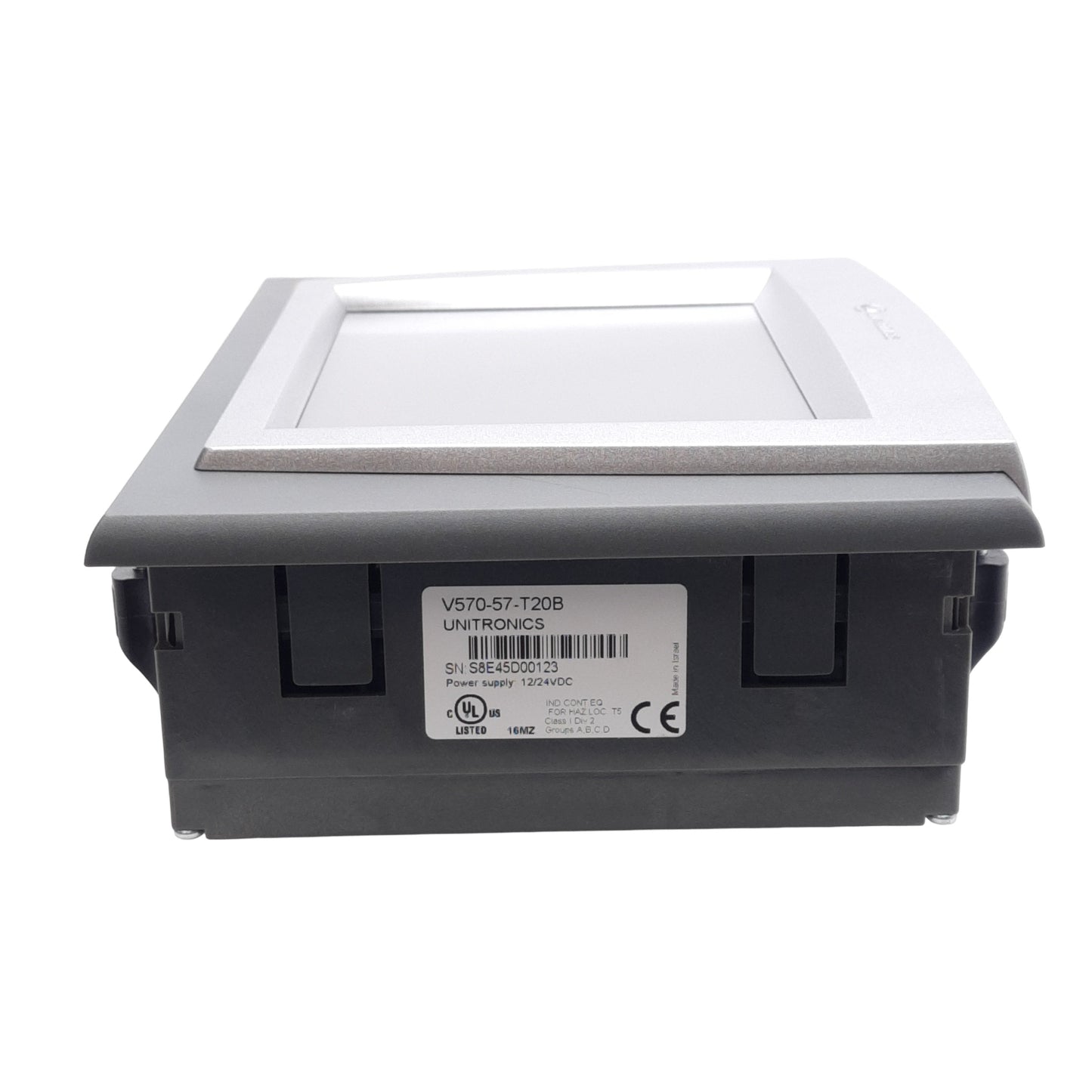 Used Unitronics V570-57-T20B Vision OPLC HMI, 5.7in Touchscreen, RS232/485, 12/24VDC