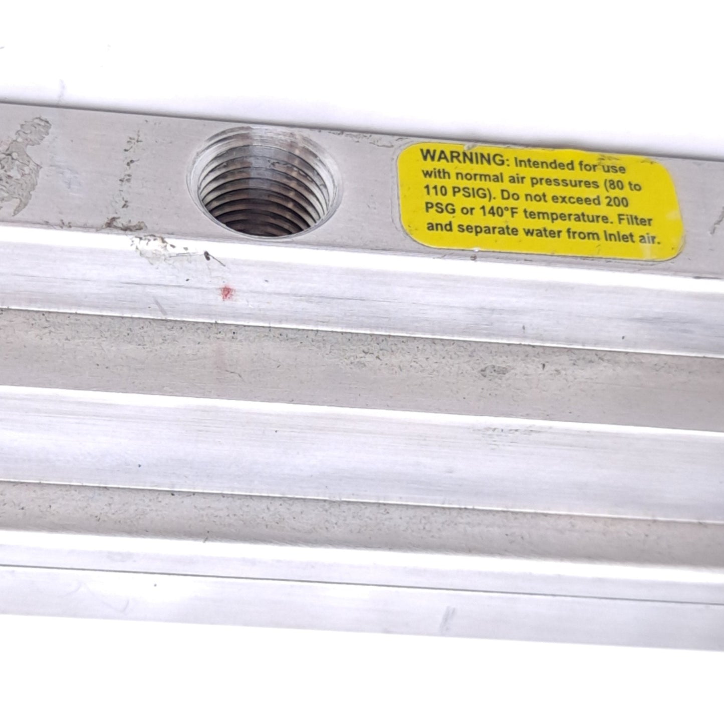 Used Vortec 921-12 Air Knife, Aluminum, 12in Length, 1/4in NPT, 64 scfm @ 100psig
