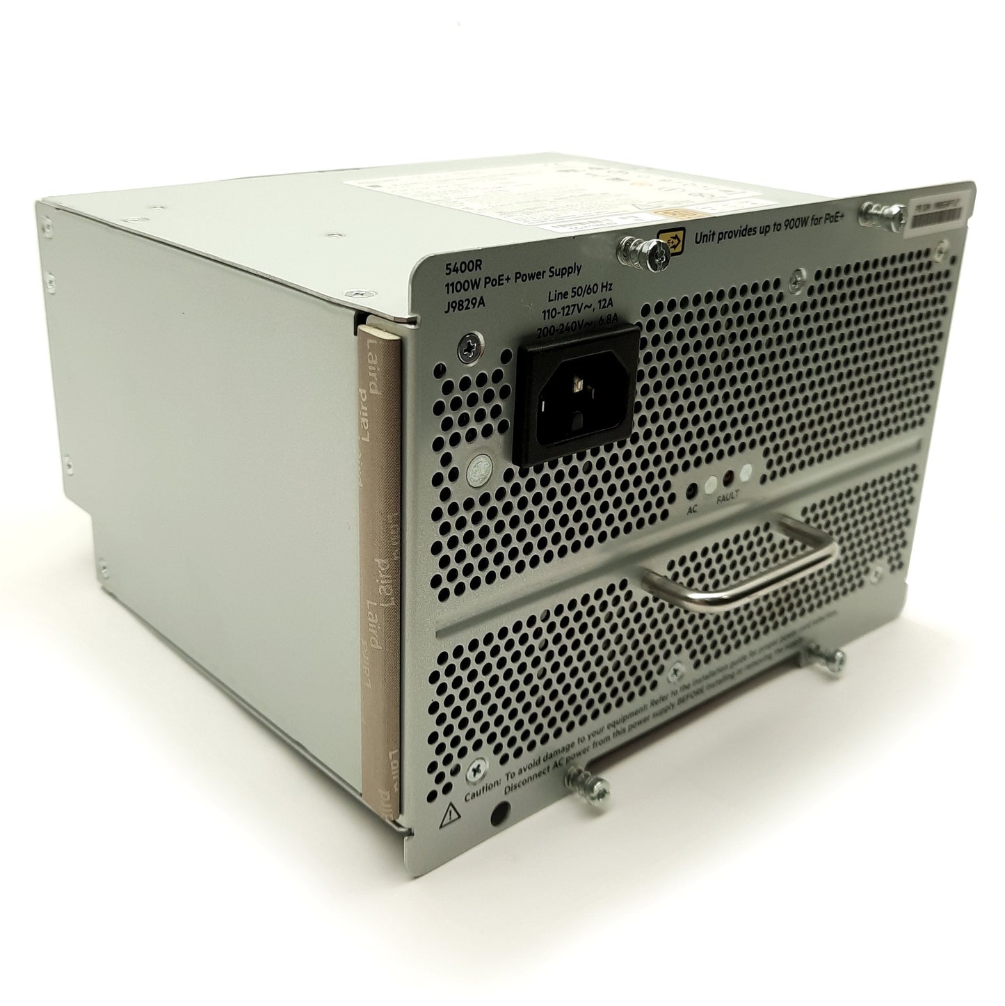 Used HP J9829A 5400R PoE+ Switch Power Supply, 1100W, 80+ Gold, 120/240VAC 12/6.8A