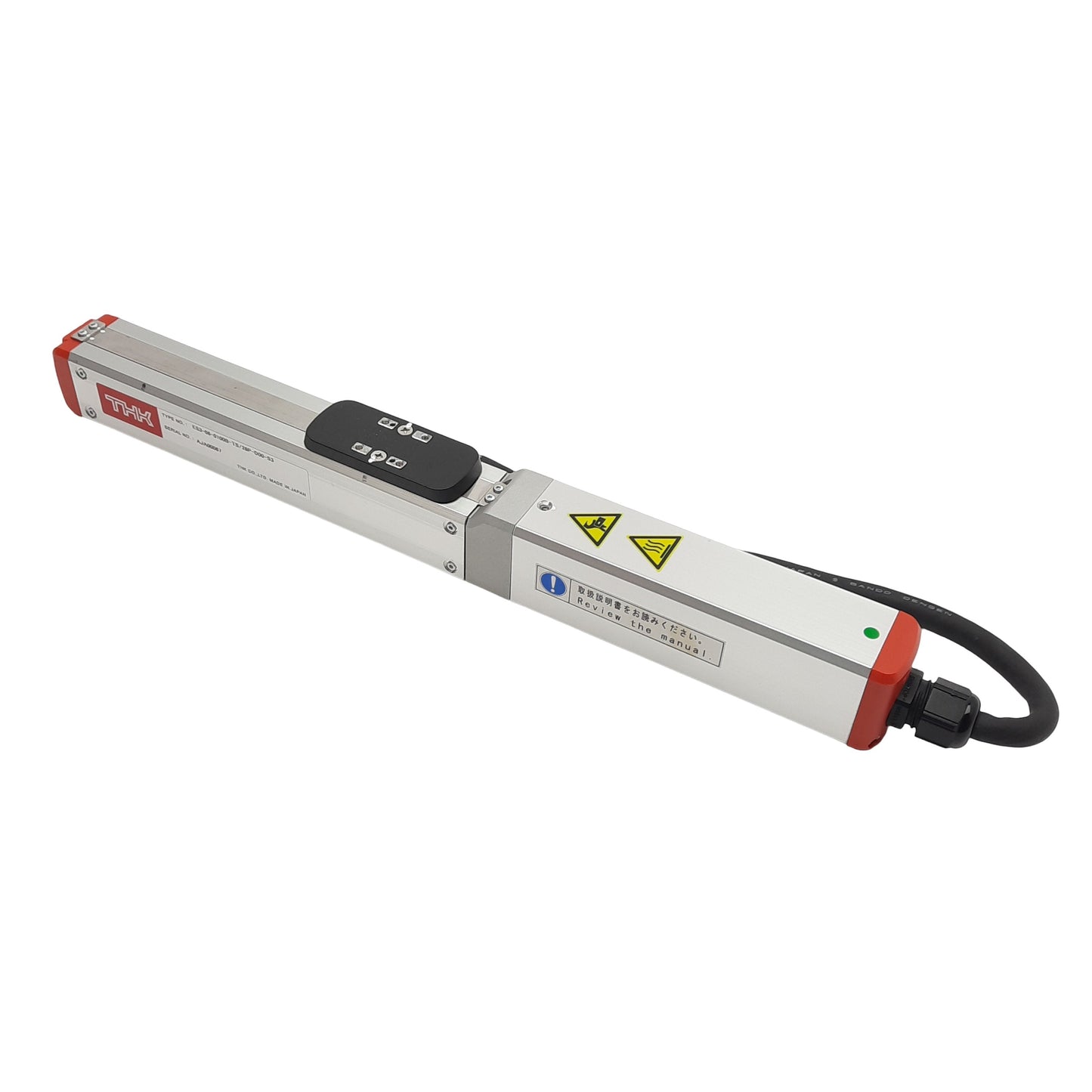 Used THK ES3-06-0100B-TS/28P-D00-S3 Linear Actuator 100mm Stroke 6mm Lead *Cut Cable*