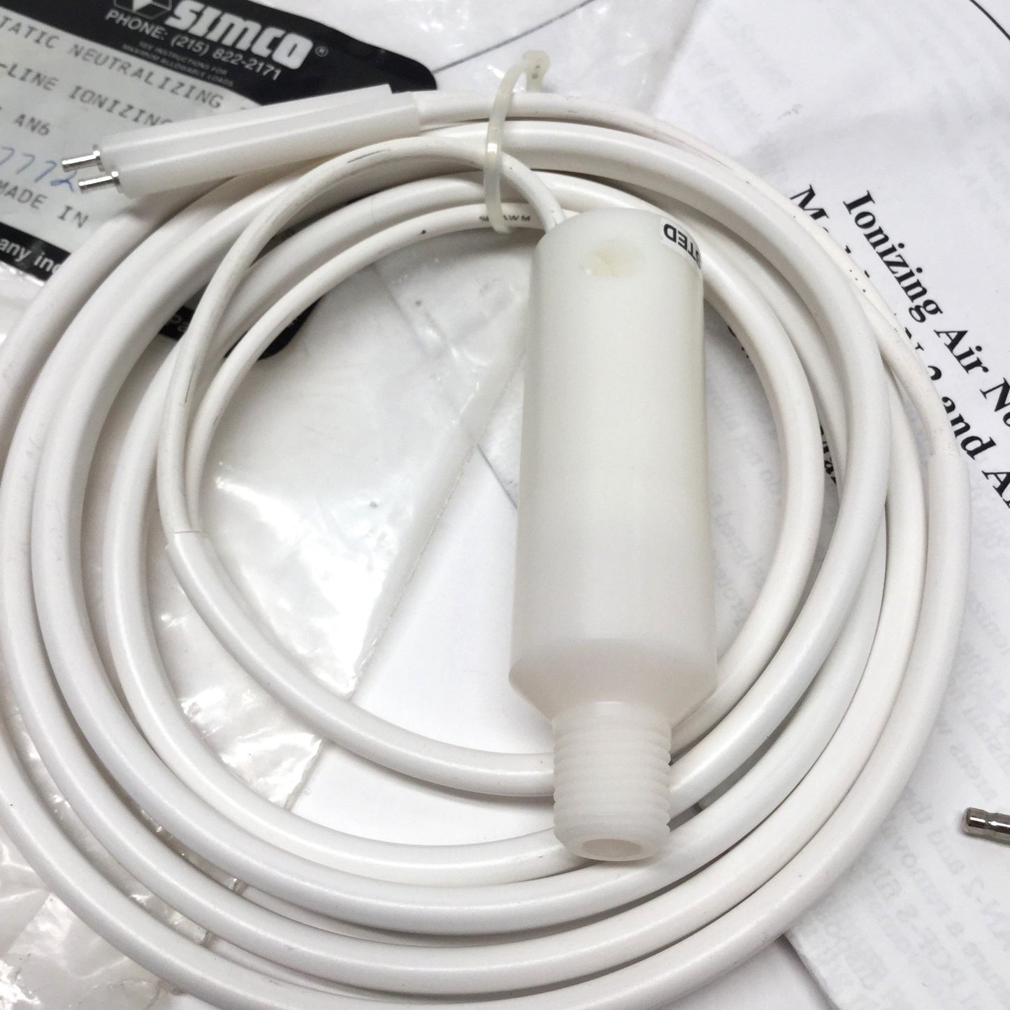 New Simco AN6 4005183 AFC-2 In-Line Static Neutralizing Ionizing Air Nozzle 1/4" NPT