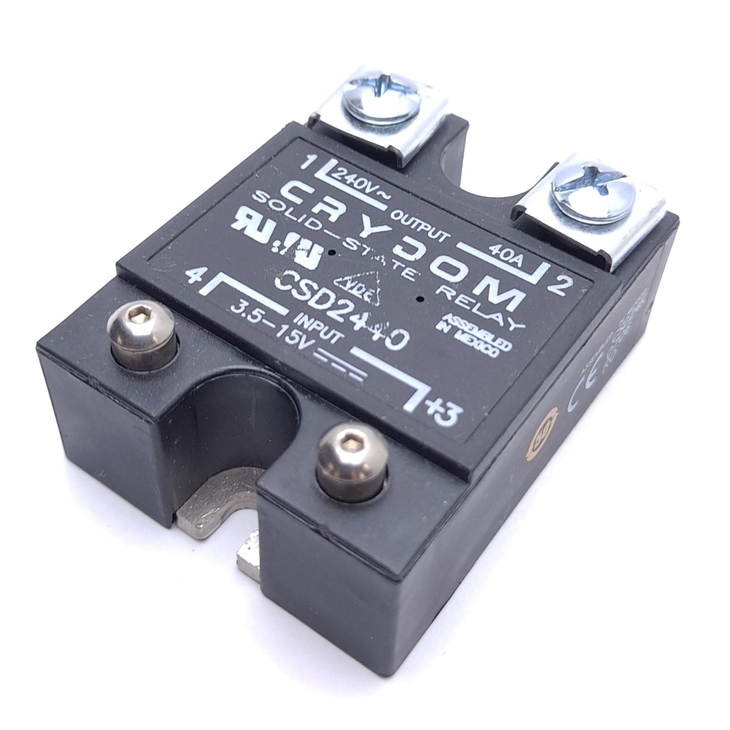 Used Crydom CSD2440 Solid State Relay, 3.5-15VDC Control, 240VAC 40A Output