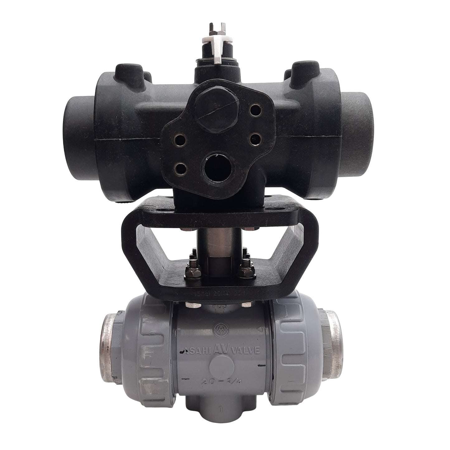 Used Asahi/America AP79PSNST Pneumatic Actuator & Ball Valve, Spring Return 3/4in NPT