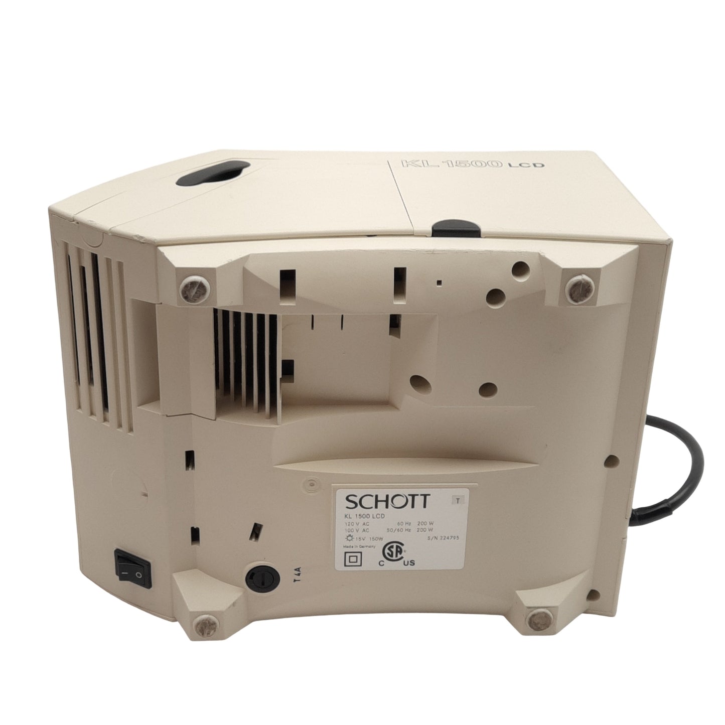 Used Schott KL 1500 LCD Fiber Optic Light Source, 100-120VAC, 150W Halogen, 15V Bulb