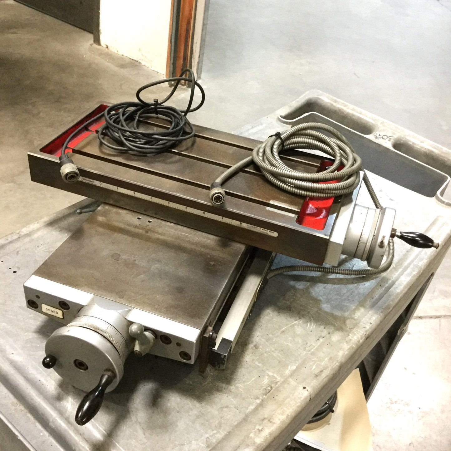 Used Fehlmann KS-200 2-Axis XY Cross Table Manual Stage for Milling Machine 8" x 6"