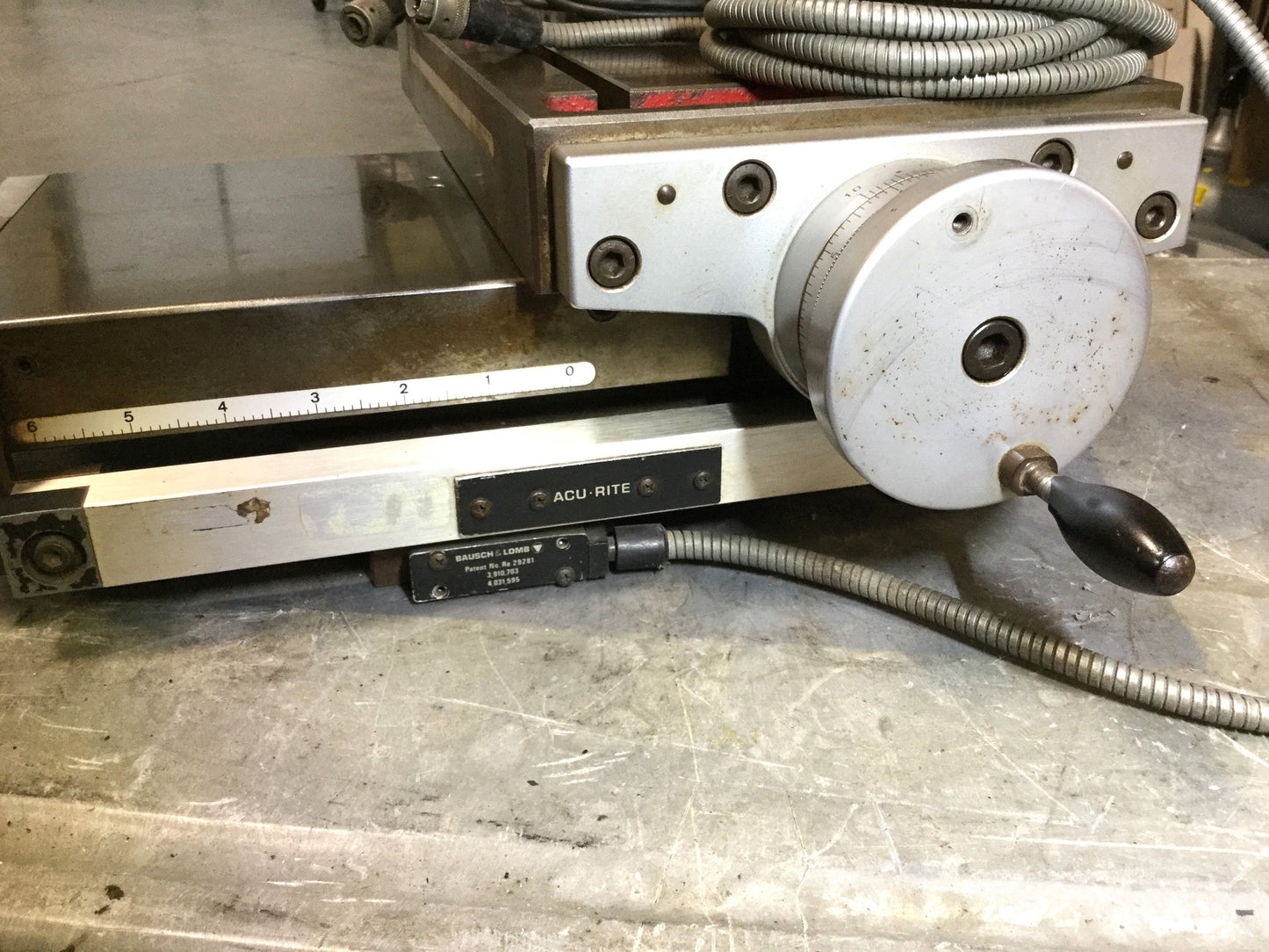 Used Fehlmann KS-200 2-Axis XY Cross Table Manual Stage for Milling Machine 8" x 6"