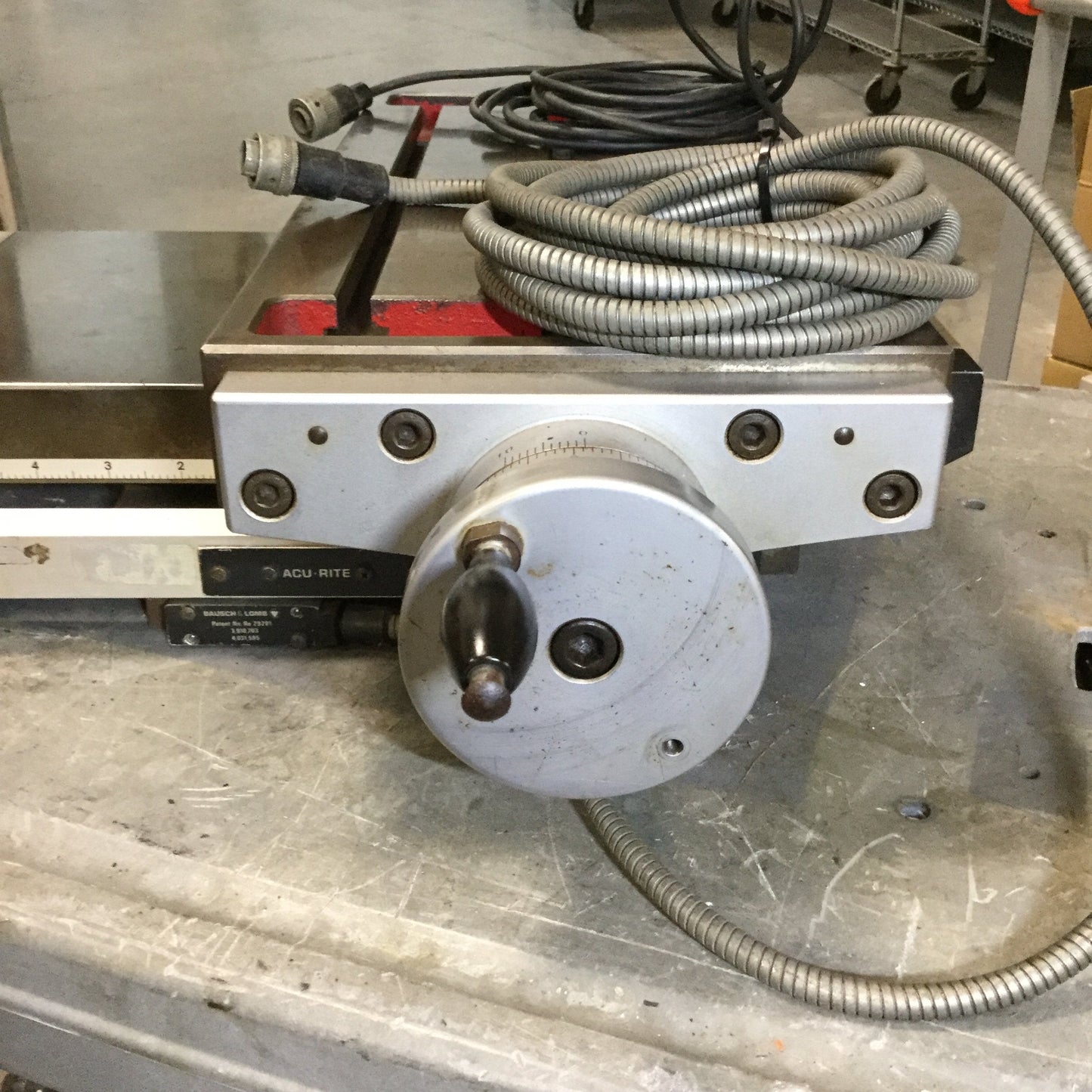 Used Fehlmann KS-200 2-Axis XY Cross Table Manual Stage for Milling Machine 8" x 6"