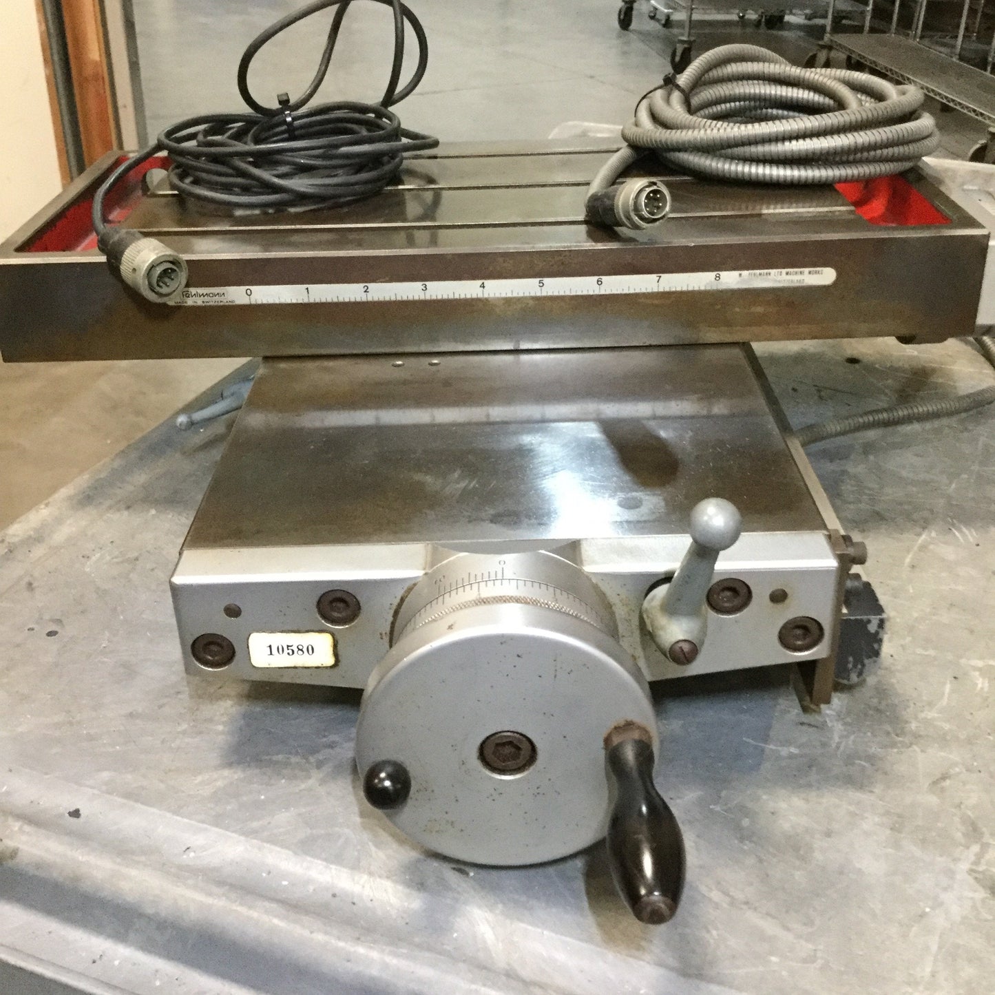 Used Fehlmann KS-200 2-Axis XY Cross Table Manual Stage for Milling Machine 8" x 6"