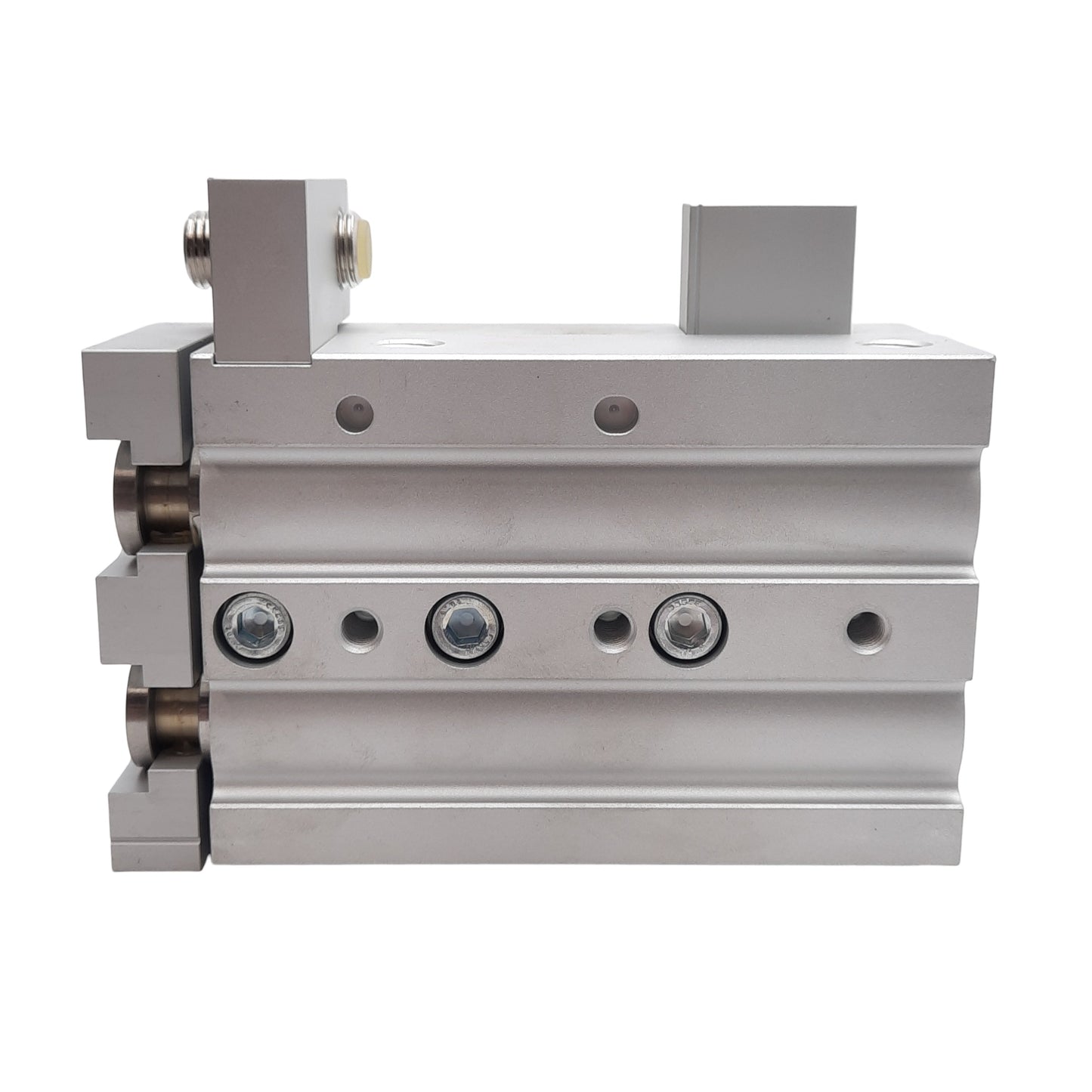 New SMC MXS20L-50AS Symmetric Type Air Slide Table, ø20mm Bore, 50mm Stroke, Rc1/8