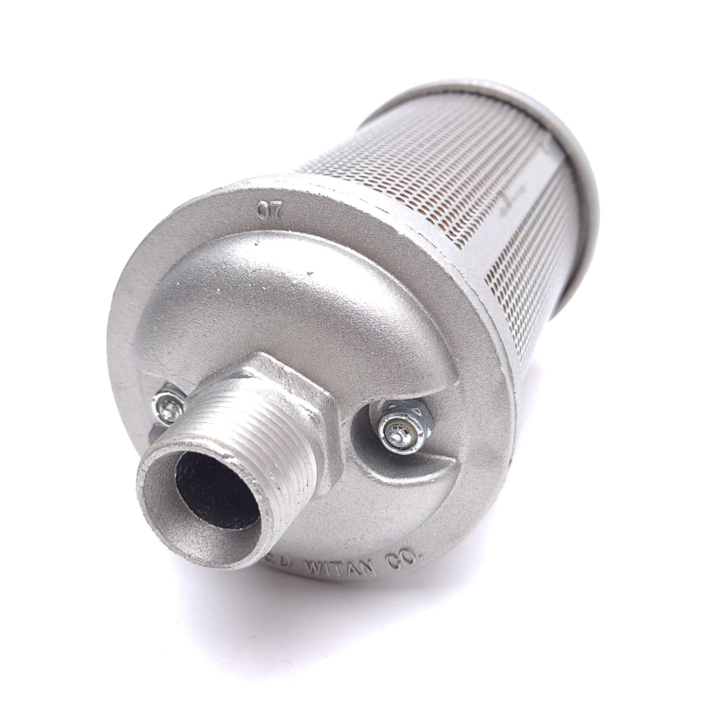 New Alwitco F07 0113007 Filter Silencer, 3/4in NPT, 150psig, Single Chamber, ø3.4in