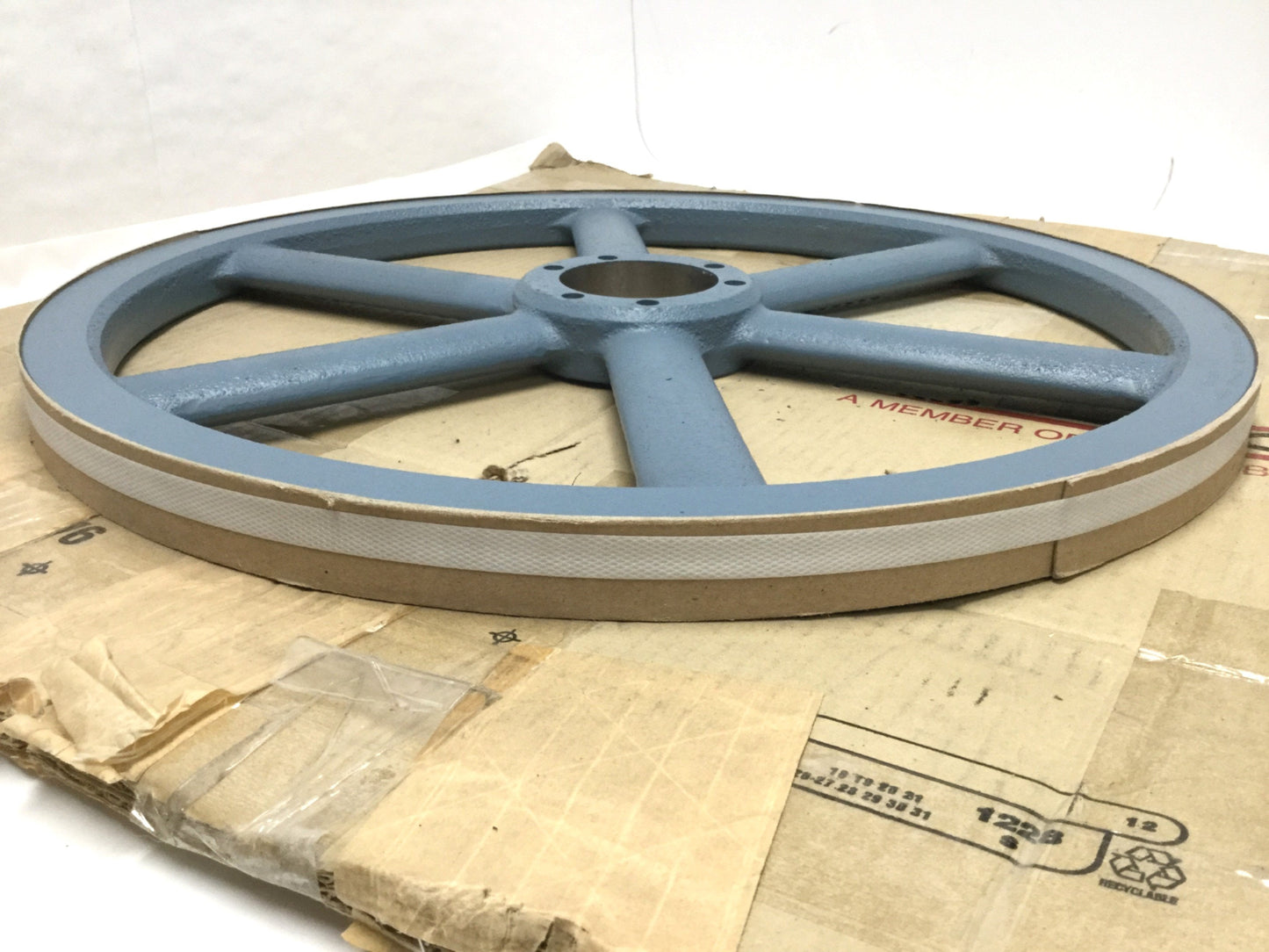 New – Open box Baldor Maska 2-3V19.00SK 2-Groove Dual V-Belt Pulley QD Sheave 19" OD, 1300RPM