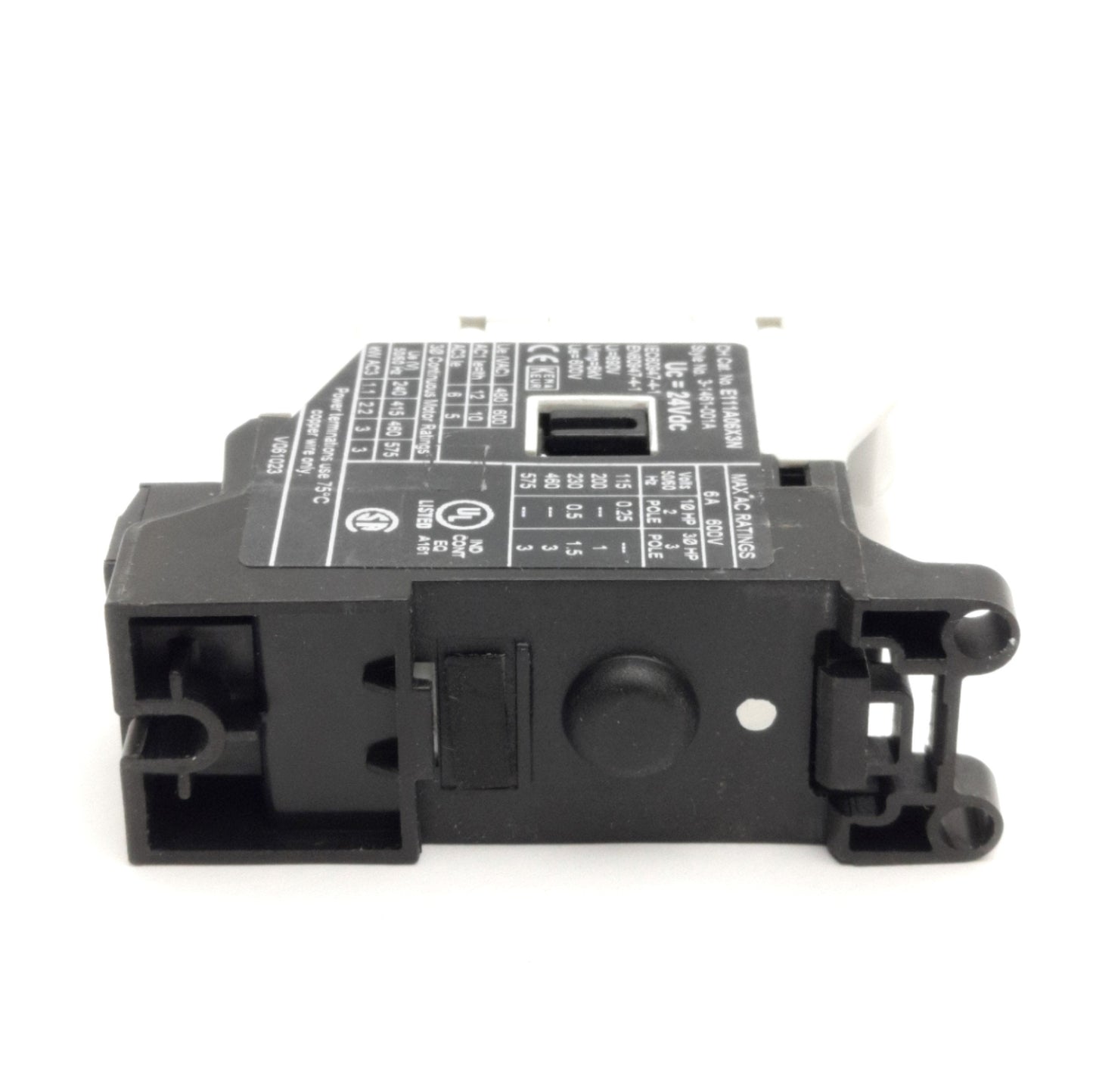 Used Eaton Cutler Hammer E111A06X3N Motor Control Contactor 6A 600VAC 24VDC Coil