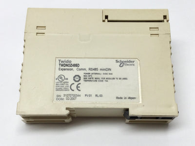 Used Schneider TWDNOZ485D Twido Serial Comm Interface Module RS485 miniDIN 8-Pin