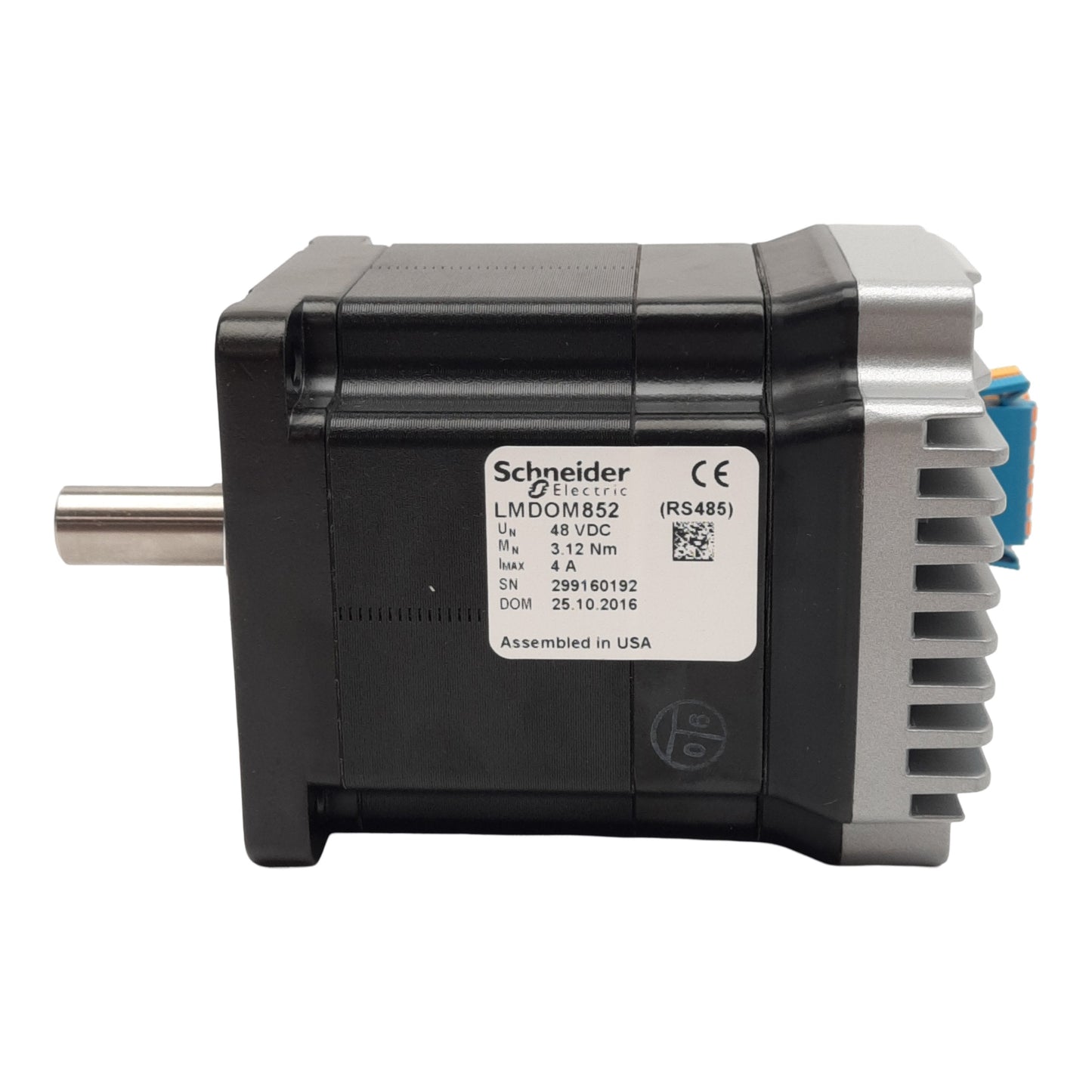 New Schneider LMDOM852 Lexium MDrive Stepper Motor, 2-Phase, 48VDC 4A, NEMA 34