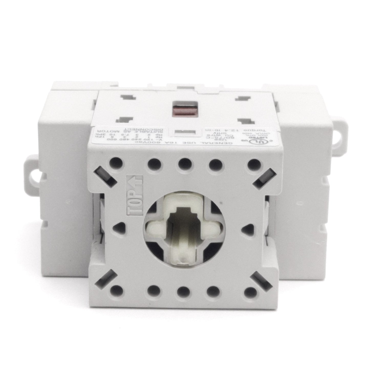 Used Sprecher+Schuh LE7-16-1753 Motor Disconnect Switch, 600VAC 16A, 3-Poles