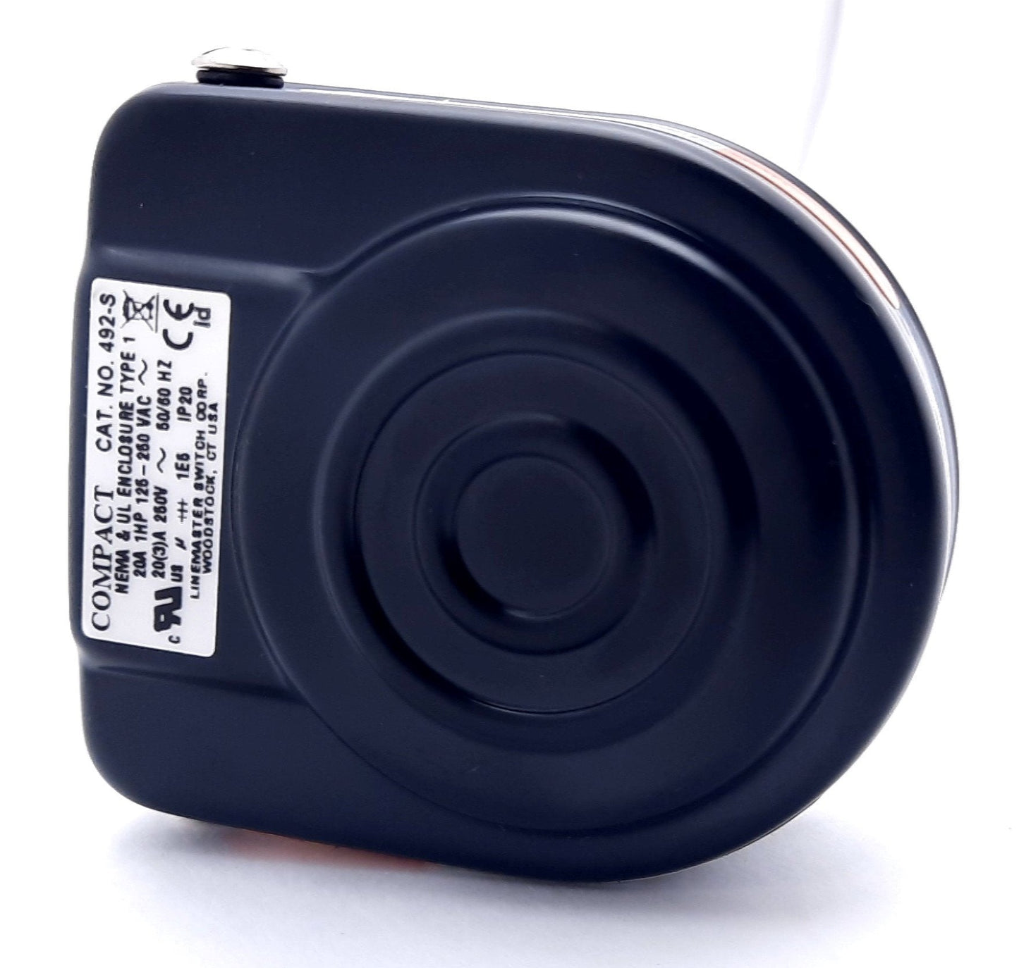 New Linemaster Compact 492-S Foot Switch Momentary Spring Return SPDT 250V, 20A