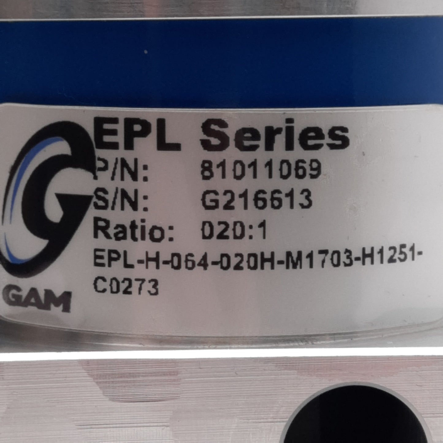 New GAM EPL-H-064-020H Planetary Gearbox, 20:1, ø14 & ø16mm Bores, 70mm Flange