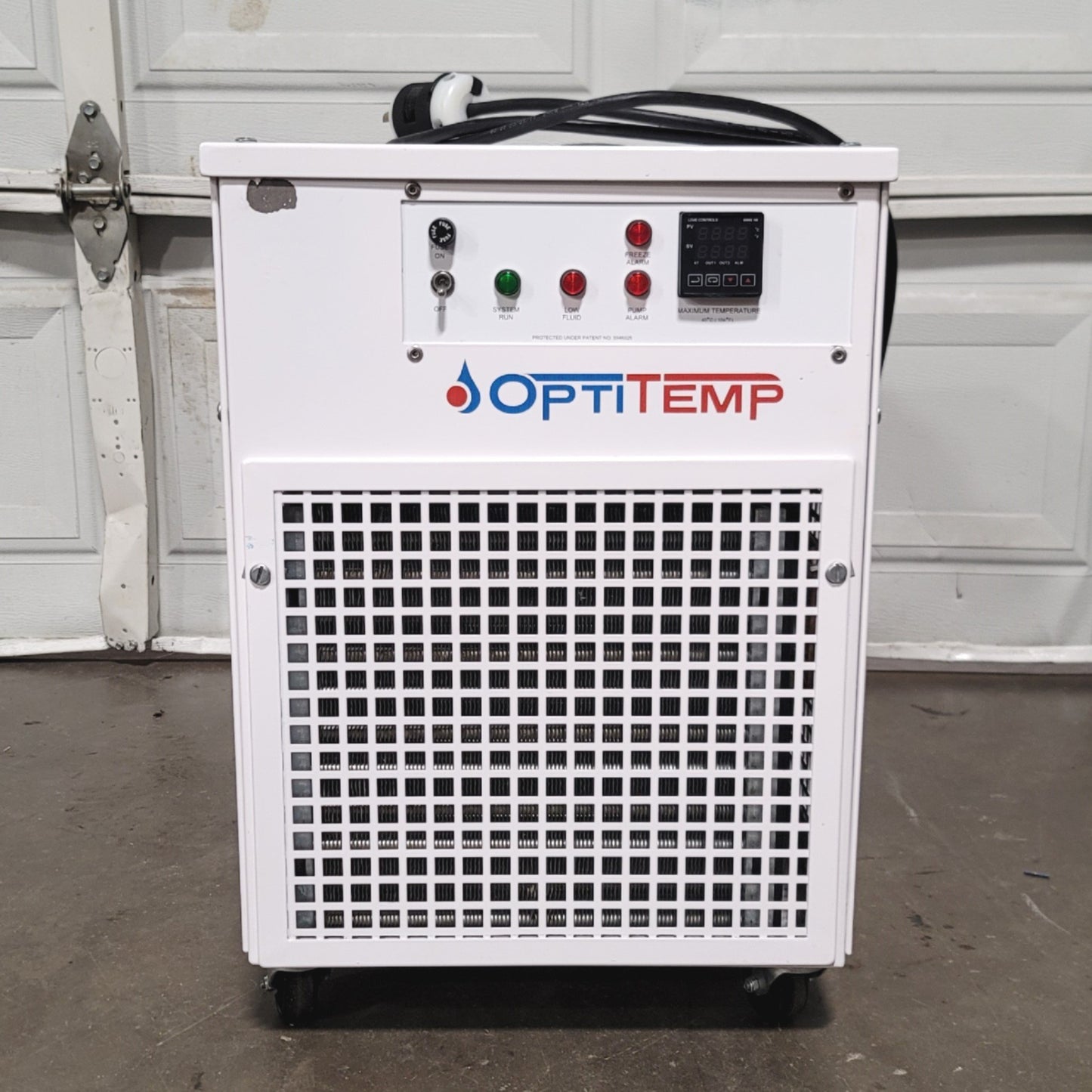 Used Optitemp OTC-.5AL-P1-216-SC1-LW1-RS1-M1L Chiller 1.3kW, 2.3GPM, 208-230VAC 1-Ph