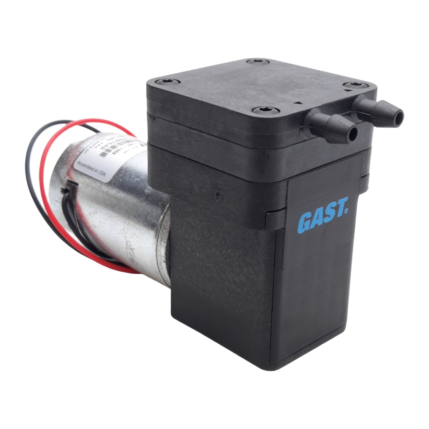 New GAST 15D1150-101-1006 Oilless Diaphragm Pump, 12VDC, 20in Hg to 20PSI, 7LPM