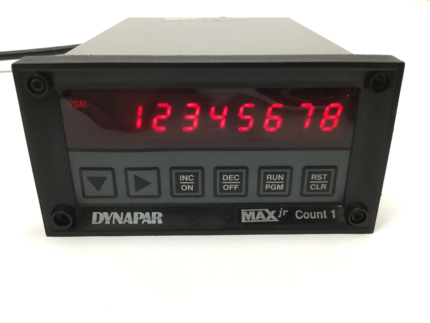Used Dynapar MCJR1S00 Max Jr Count 1 Digital Totalizer 8-Digit Meter, 115/230VAC