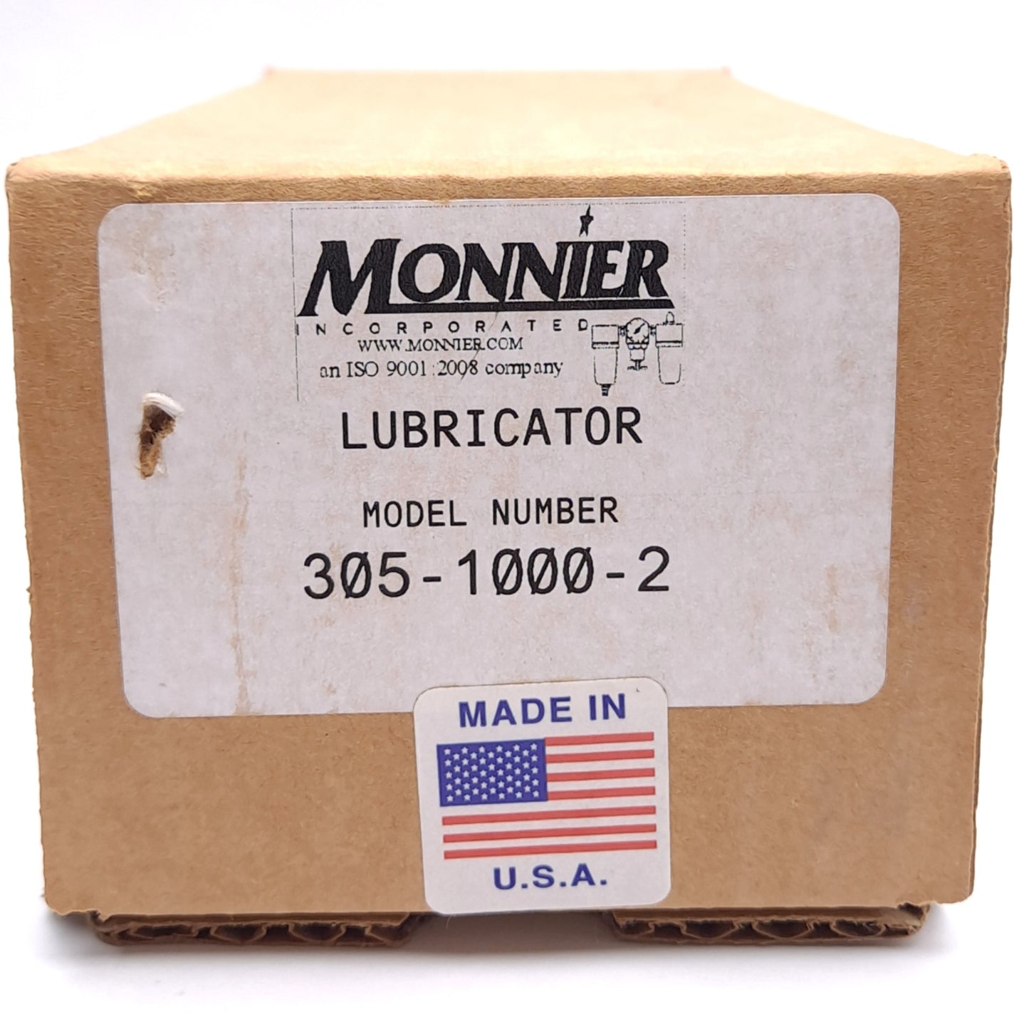 New Monnier 305-1000-2 Lubricator, 1/4in NPT, 150psi Max, Polycarbonate Bowl